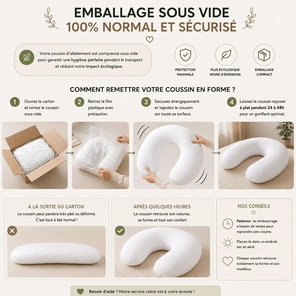 Coussin de Maternité 3 en 1 Grossesse Allaitement Repos Bébé Housse Double Gaze Coton Déhoussable Lavable Motif Léopard XXL