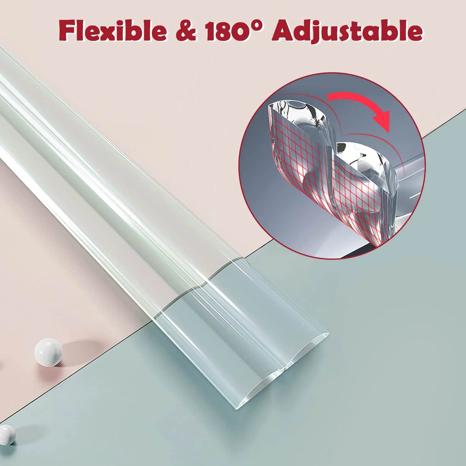 Romon Bande Coin de Table Protection Bebe Transparent PVC Pré-adhésif 3 Mètres