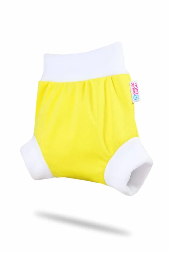 Petit Lulu Shorty en PUL Rainbow Culotte de Protection Taille L Réutilisable Lavable Étanche Couches Lavables Fabriqué en Europe Yellow