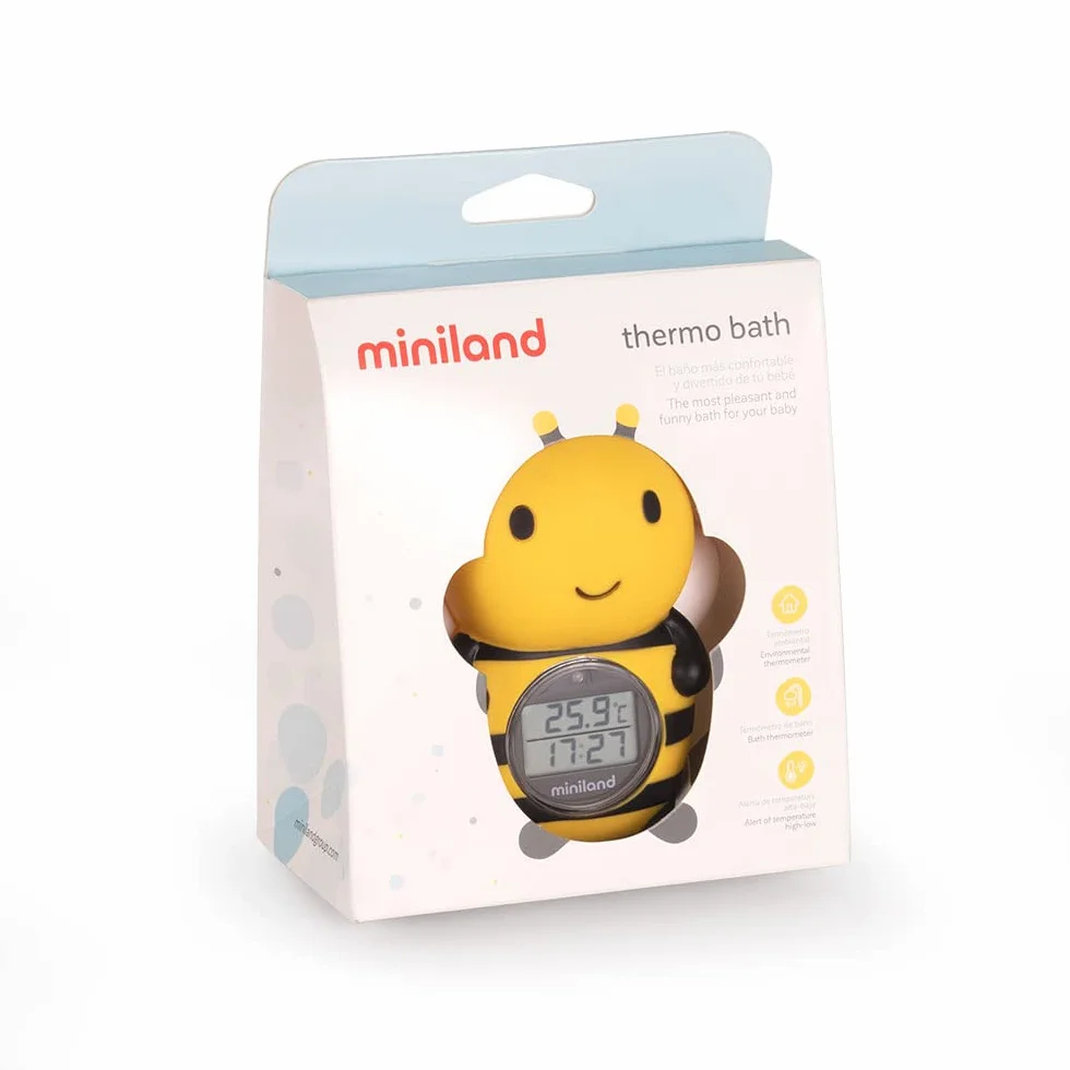 MINILAND Thermométre de bain bébé Abeille