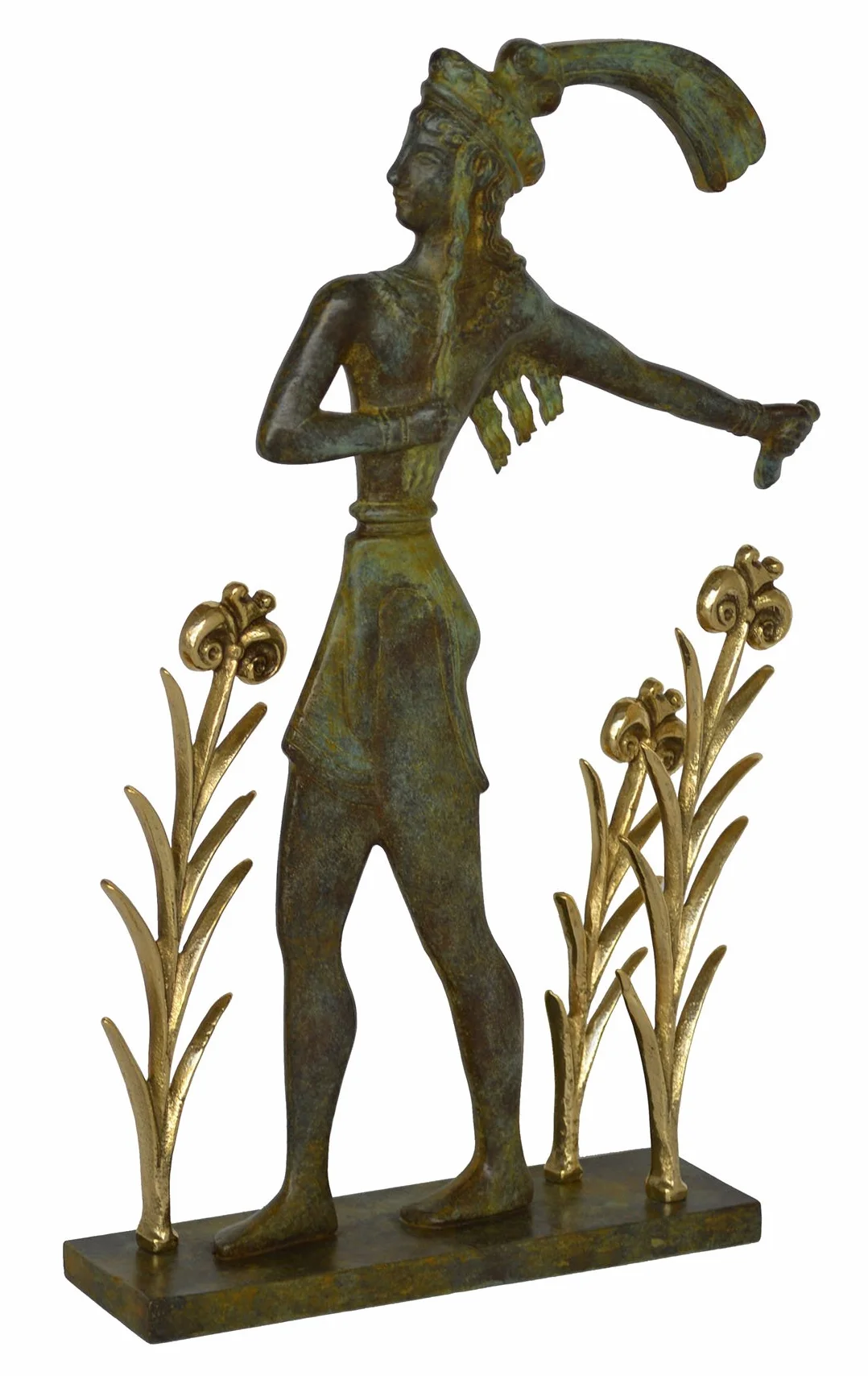 Prince de Knossos Sculpture Bronze Minoan Fresco