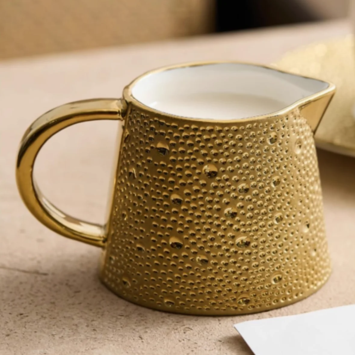 MRKU Pot à Lait, saucière, Verre à Eau, pichet, crémier, Distributeur de café, Sucre, Sauce, boîte en céramique, Diversion Domestique, Style Western