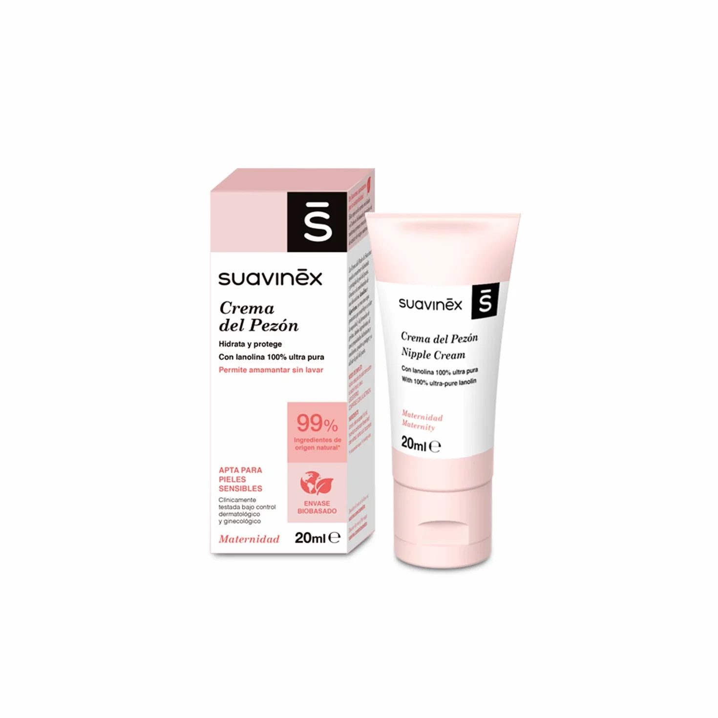 Suavinex Crème de soin du mamelon 20 ml allaitement 99% ingrédients naturels
