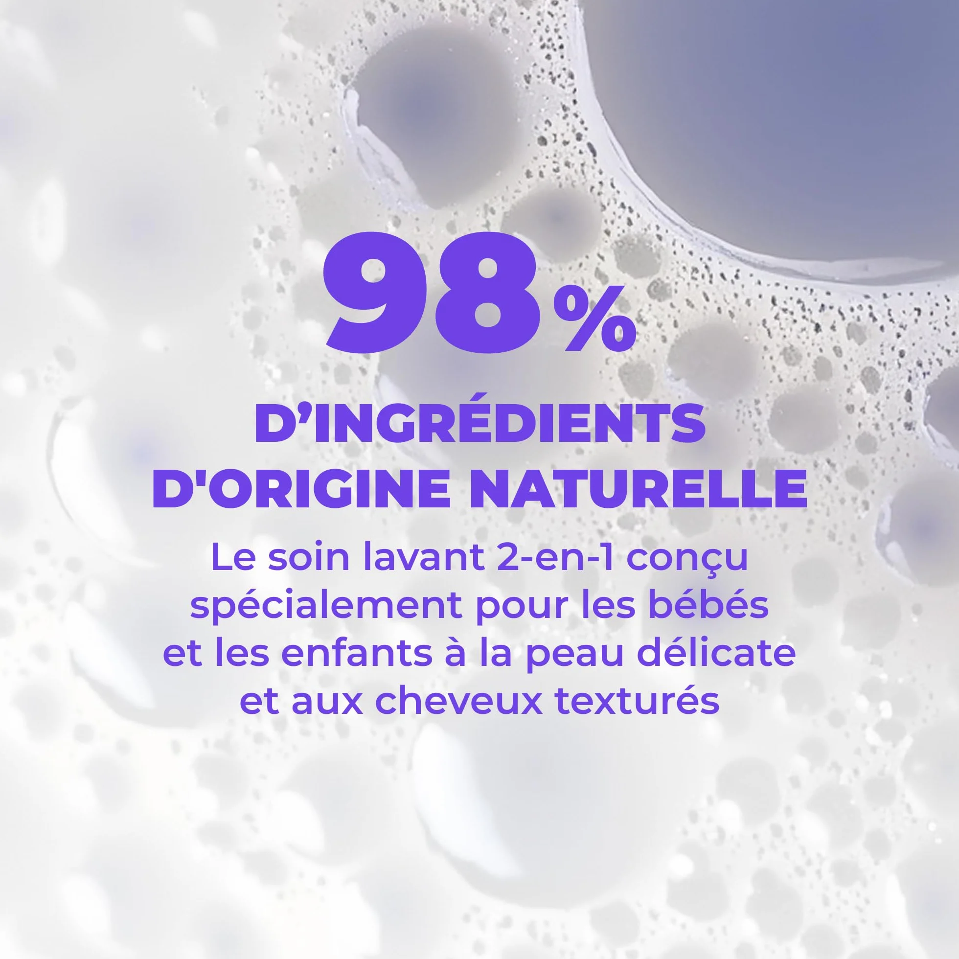 Les Secrets de Loly Bubble Kiss Soin lavant bébé 2-en-1 corps & cheveux Ultra-doux 400 ml