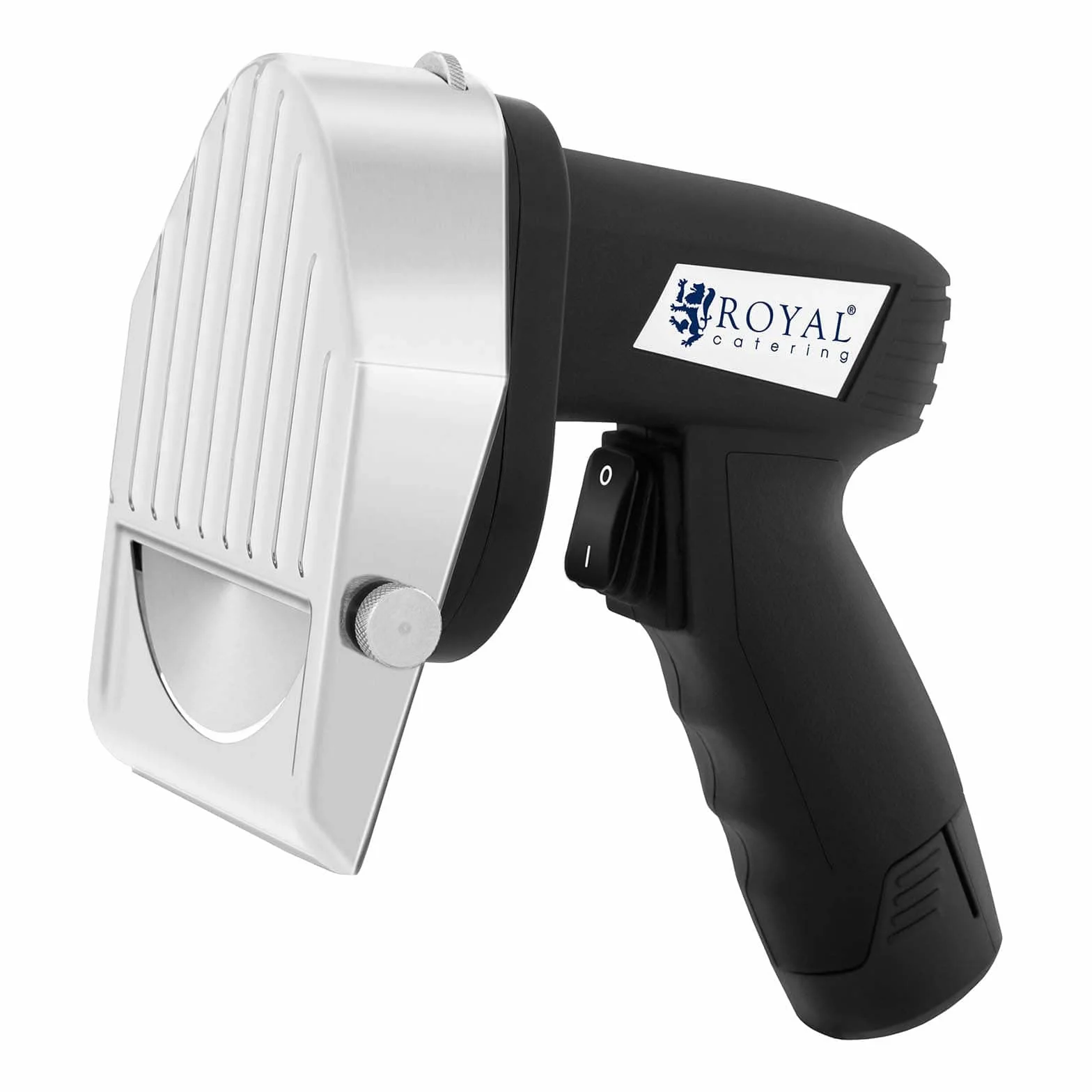 Royal Catering RCKK-80WL Couteau À Kebab Électrique 80 W Lame 3000 tr/min Épaisseur Coupe 0-8 mm Rendement 60 kg/h