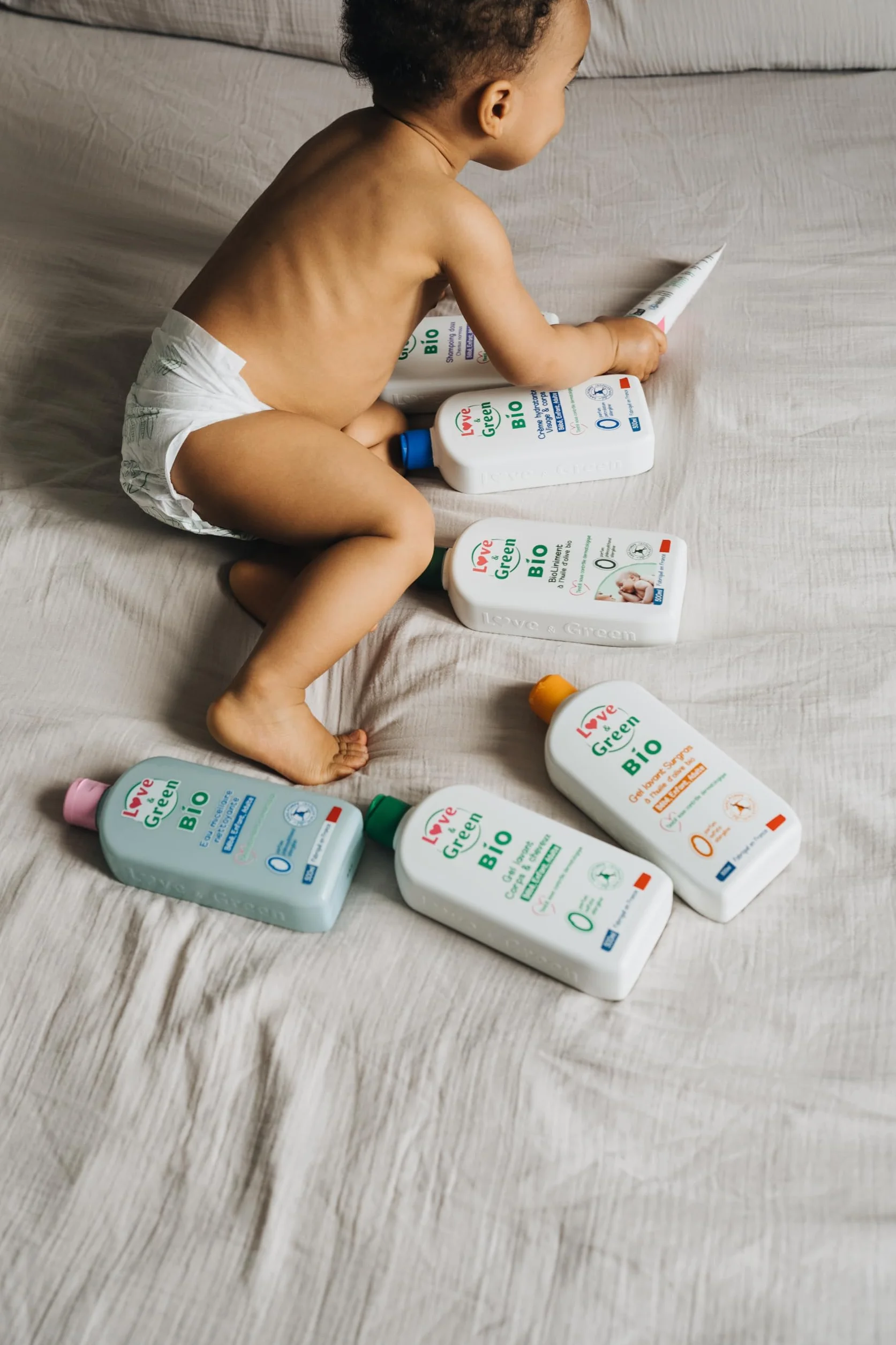 Love & Green Lait de Toilette Hydratant Bio 500 ml Fabriqué en France