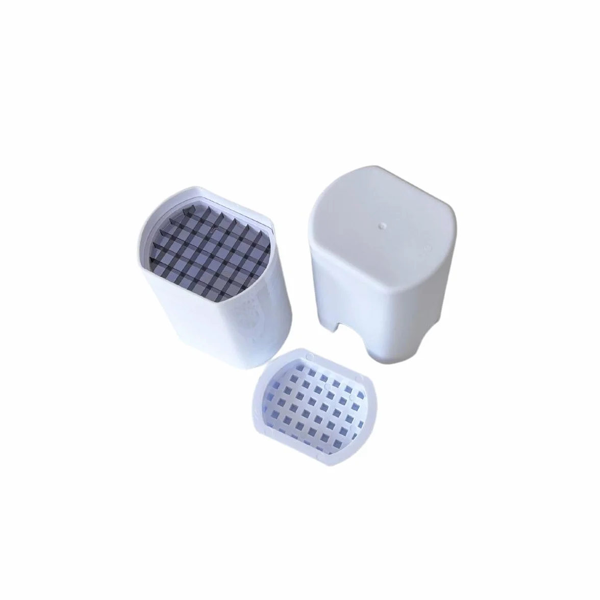 Fackelmann Coupe frite manuel Plastique Blanc 13,1 x 9,2 x 7,8 cm