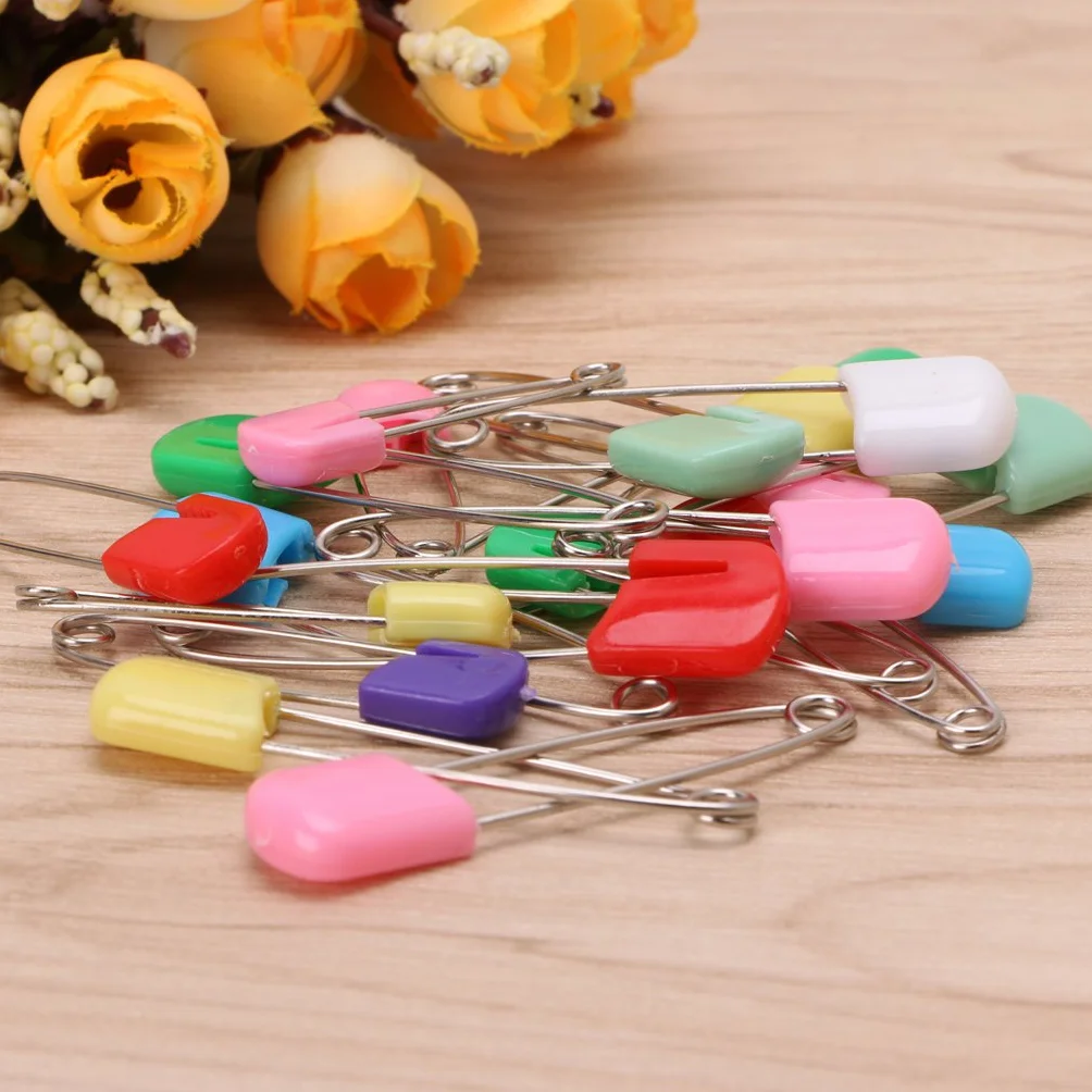 Épingles à nourrice colorées lot de 20 pour couches