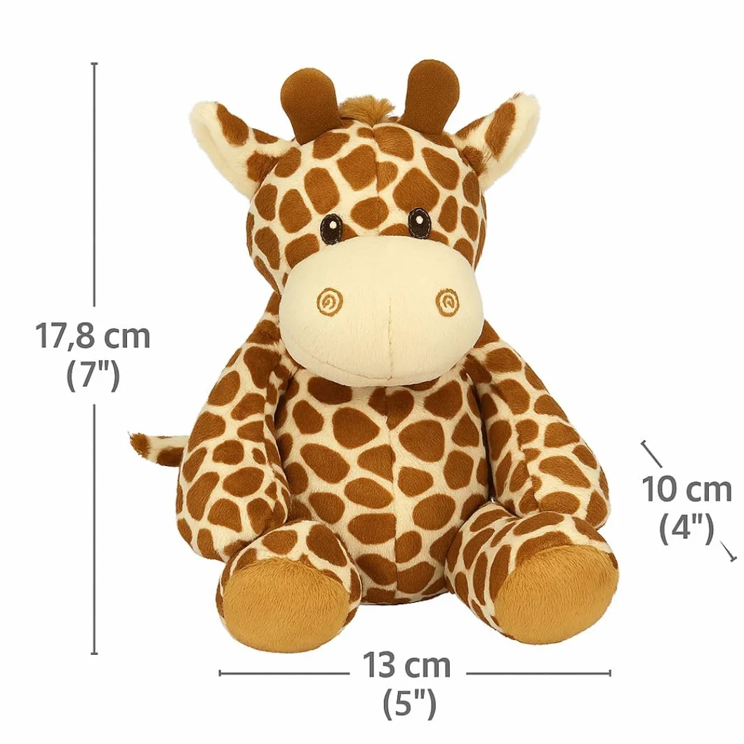 Gâteau de couches neutres unisexe – Mousseline carrée enveloppante 9 couches, bavoir, chaussettes et girafe en peluche douce