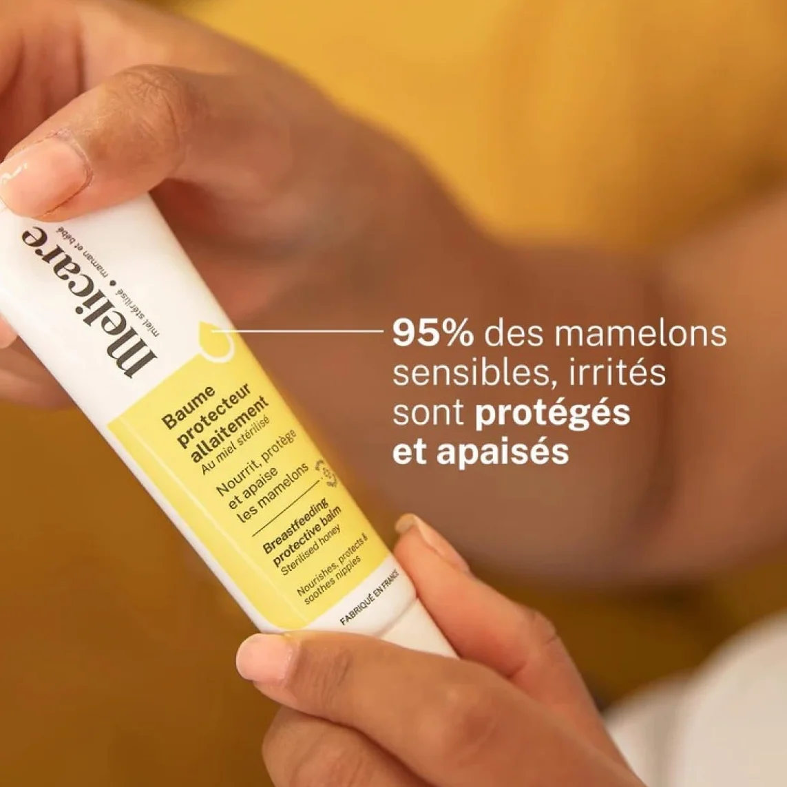 Melicare Baume Protecteur Allaitement Crevasses Mamelons 48% Miel Médical Stérilisé Breveté 30 g