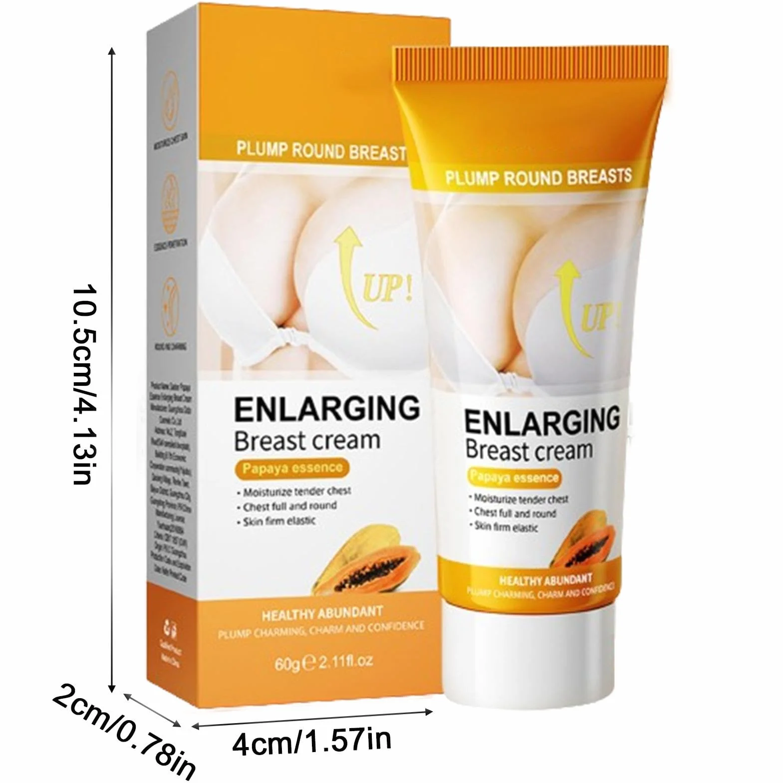 Crème Volume Poitrine Augmentation Mammaire Agrandissement Seins Papaye Noix de Coco 60g