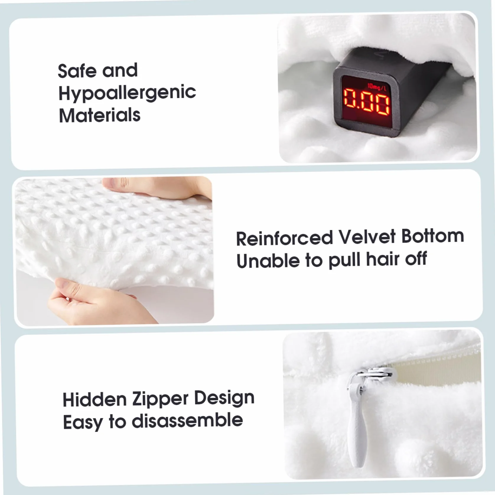 Oreiller compensé nouveau-né accessoire allaitement reflux bébé antidérapant biberon sommeil