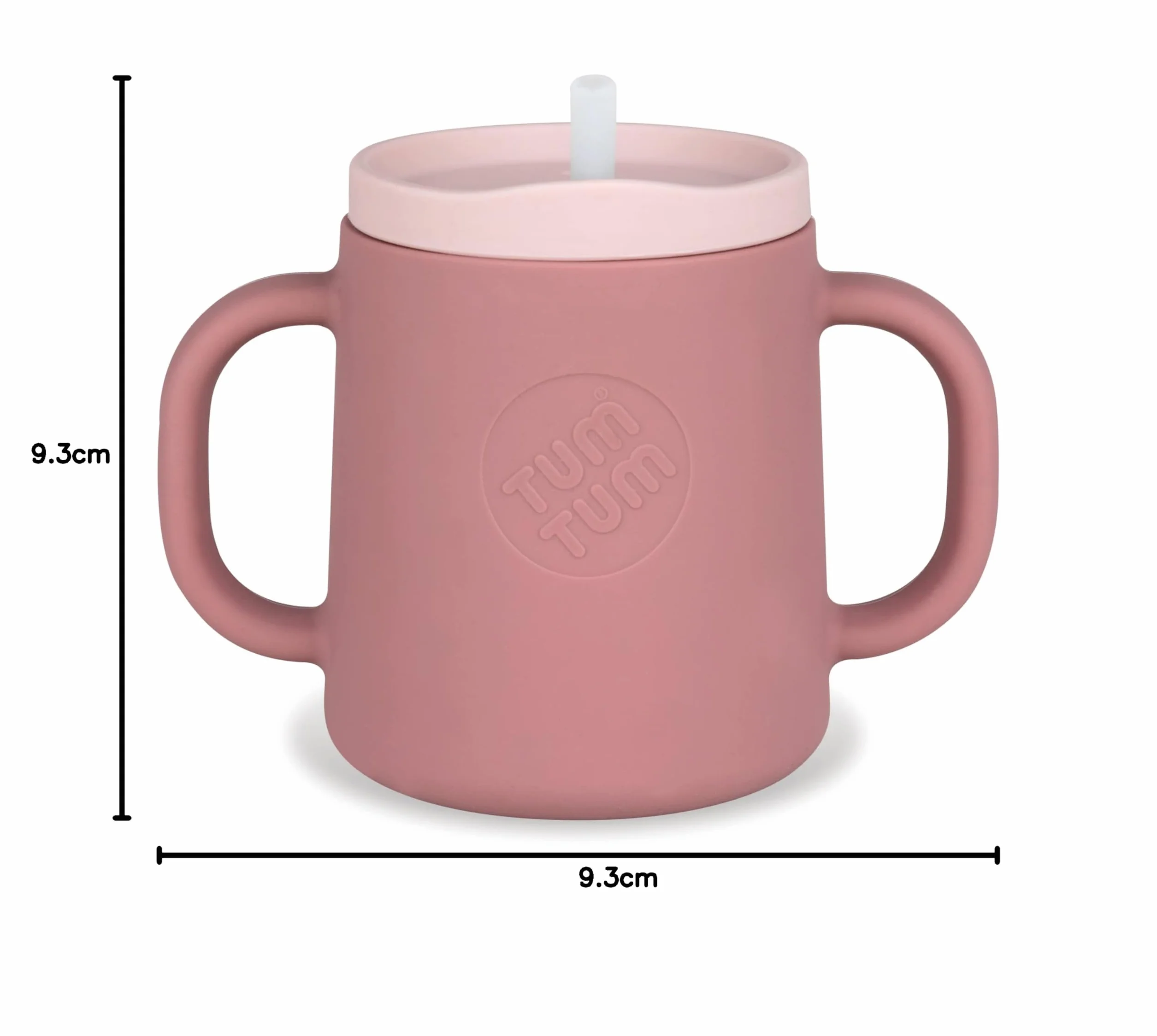 TUM TUM Tasse Apprentissage Bébé 3-en-1, 250 ml, Rose