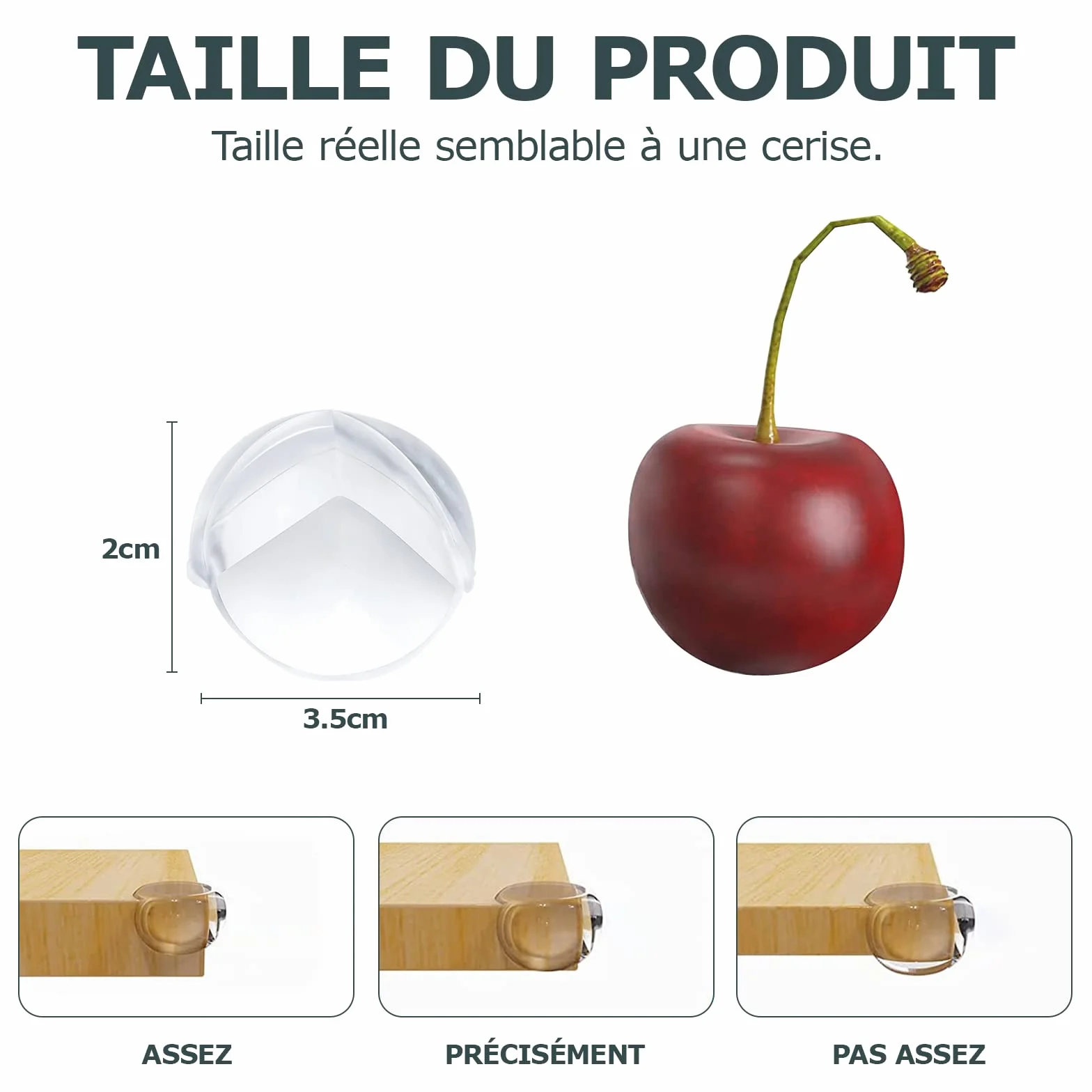 BillyBach Protections Coin de Table pour Bébé - Protections d'angle pour Meuble Sécurité Enfant Pack de 12