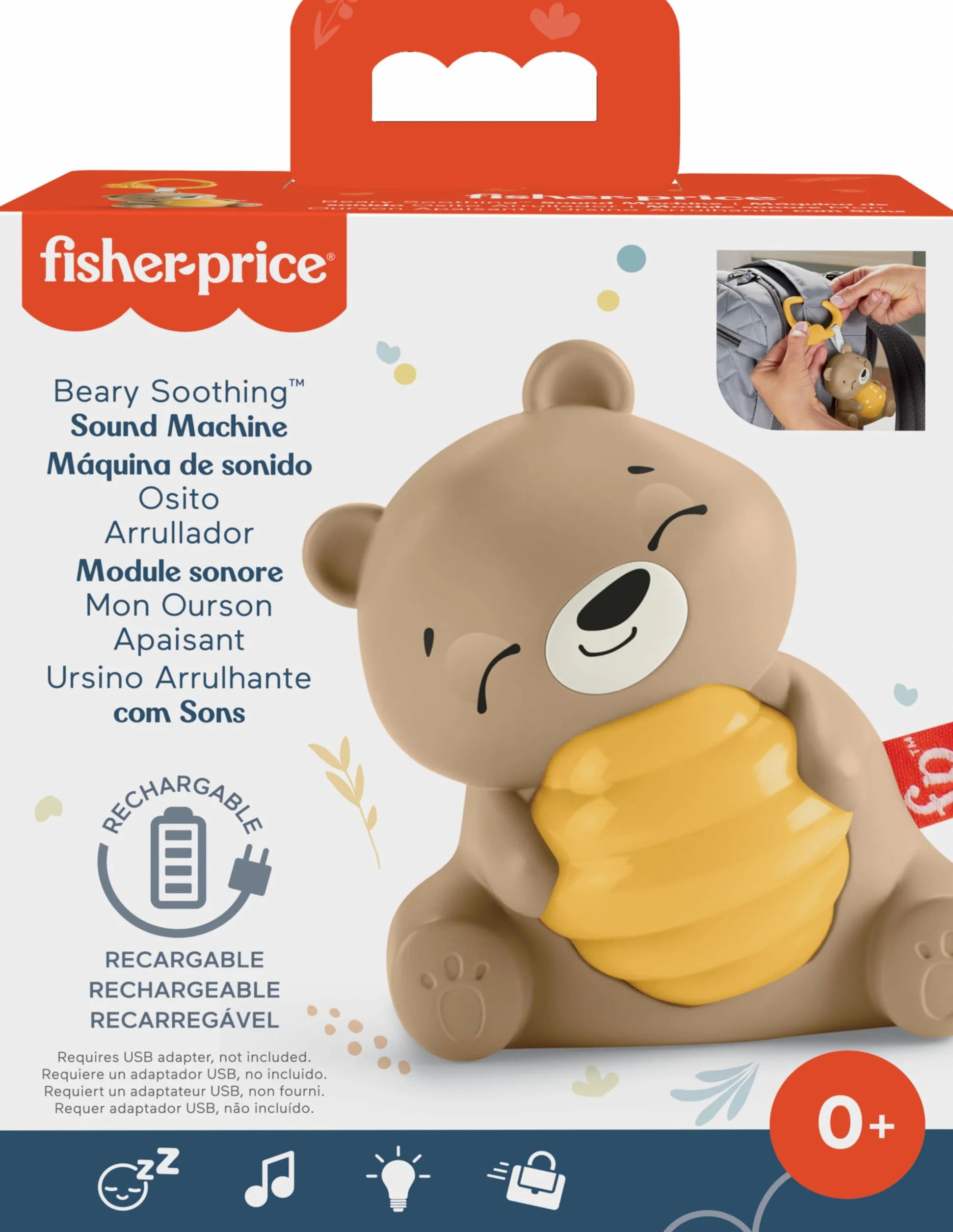 Fisher-Price Veilleuse Musicale Mon Ourson Dodo HRB18