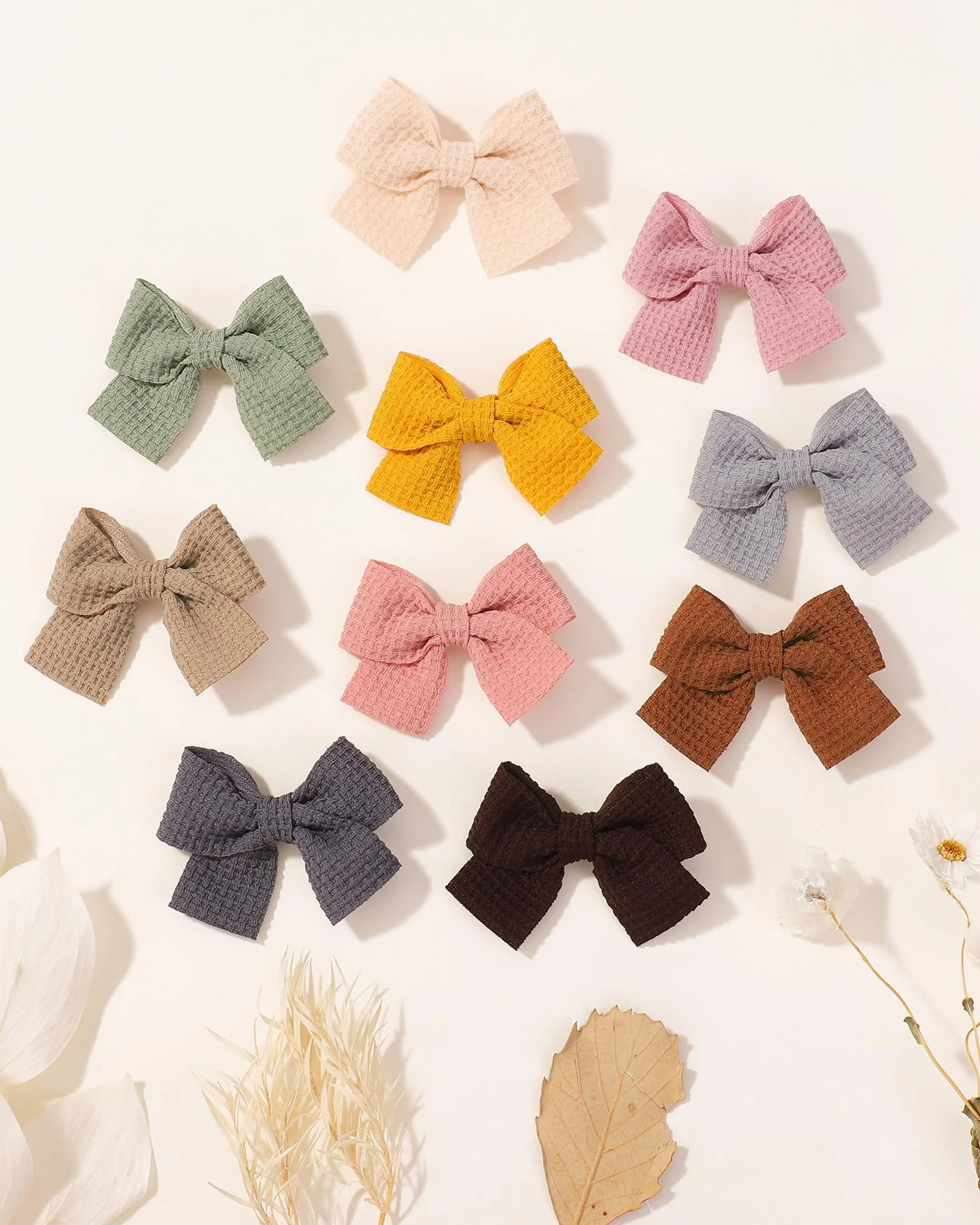 Jollybows 20 Pièces Barrette Cheveux Fille, Pince Crocodile Accessoires Enfant 5 cm
