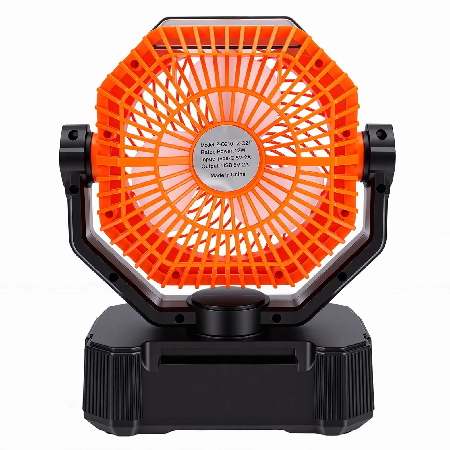 Ausla Ventilateur Brumisateur Solaire, Ventilateur de Refroidissement Portable Rechargeable à 8 Vitesses avec Lumière LED, Réservoir D’eau de 180 Ml, Batterie de 10 000 MAh, pour