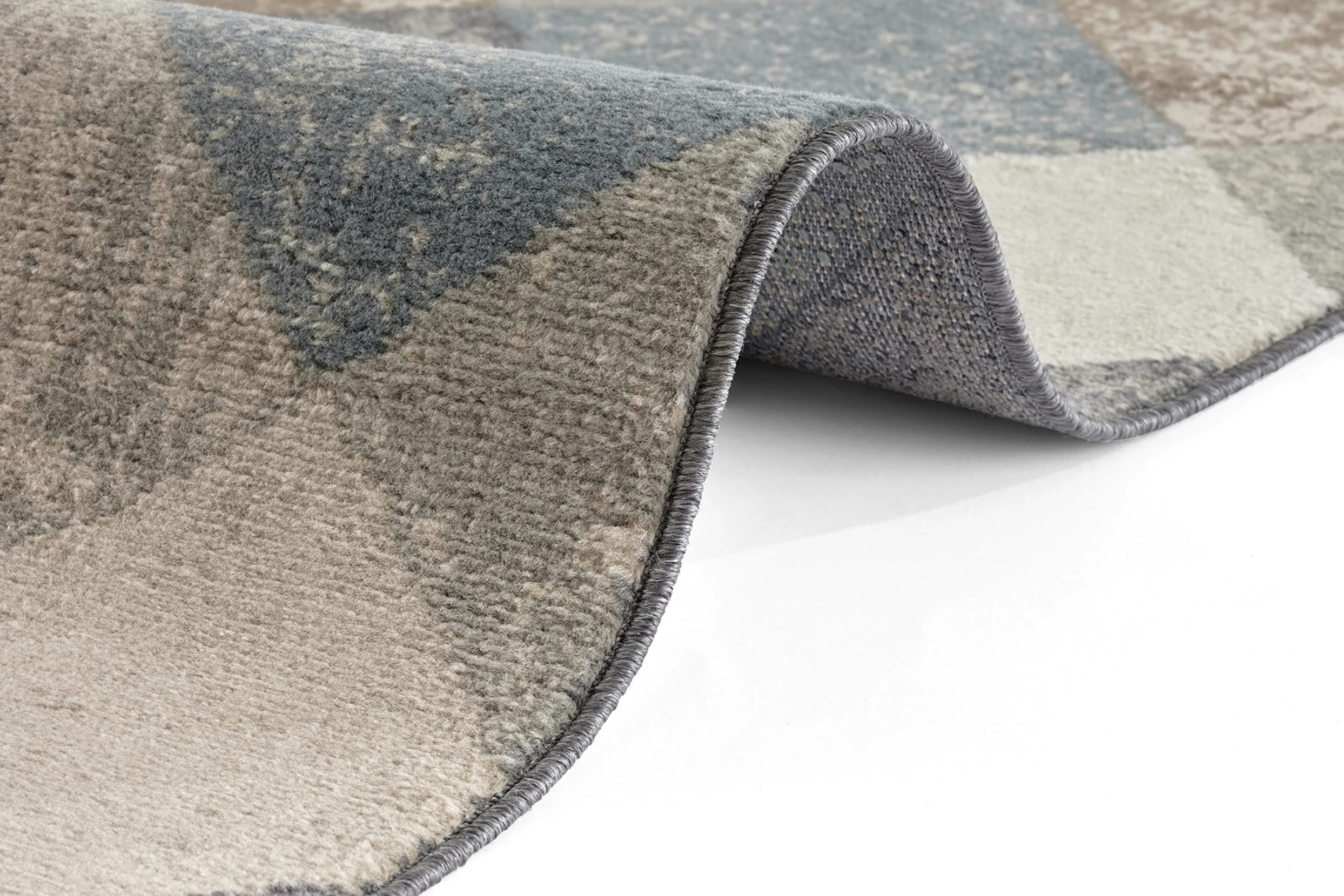 Hanse Home Bakke Tapis Design de Salon à Poils Courts Moderne, Motif géométrique à Losanges, Tissage Plat pour Salle à Manger, Chambre d'enfant, Chambre d'adolescent, Couloir, Cuisine, crème, 160 x