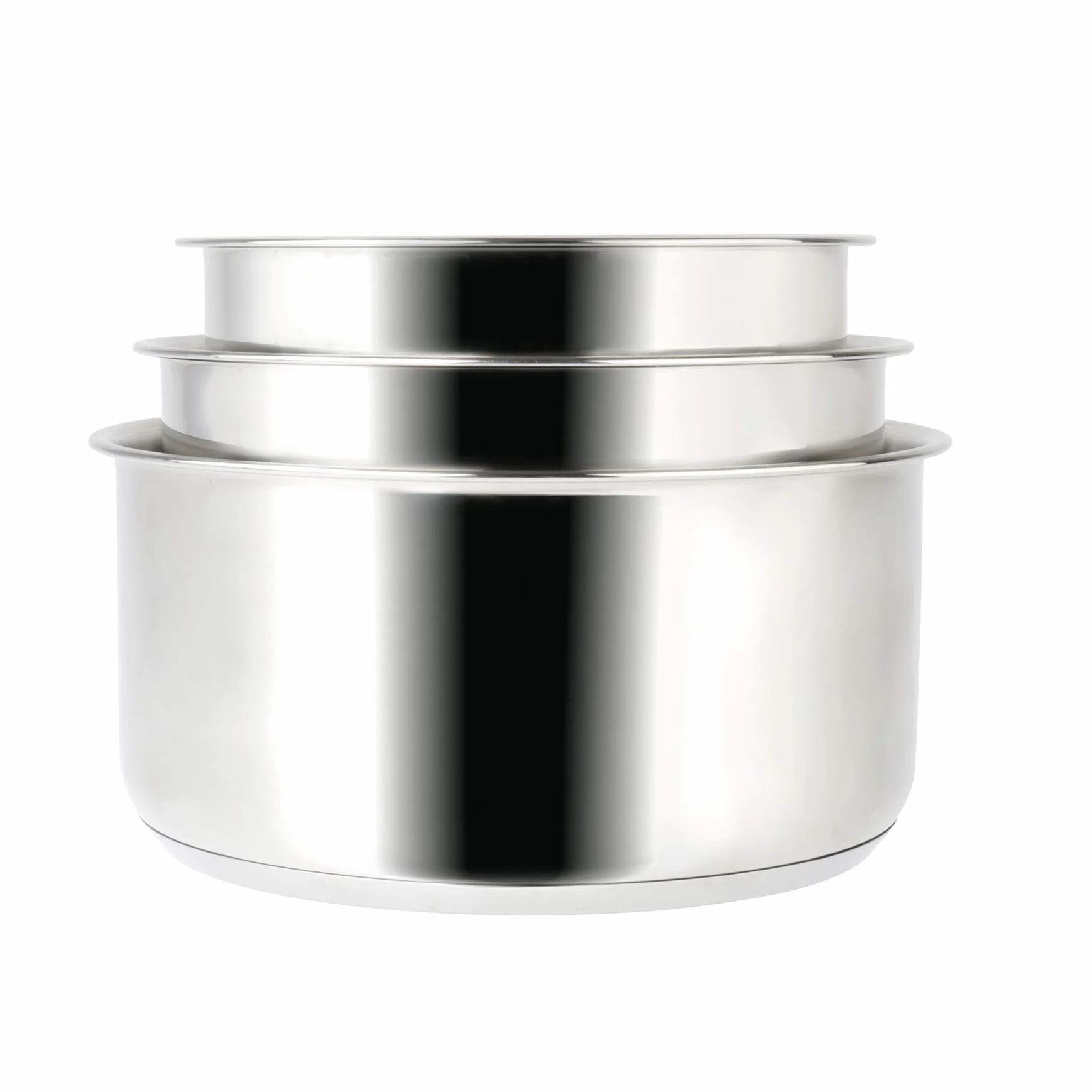 Sitram Arpège zestaw 3 garnków 16+18+20cm INOX, uchwyt amovible, indukcja, srebrny