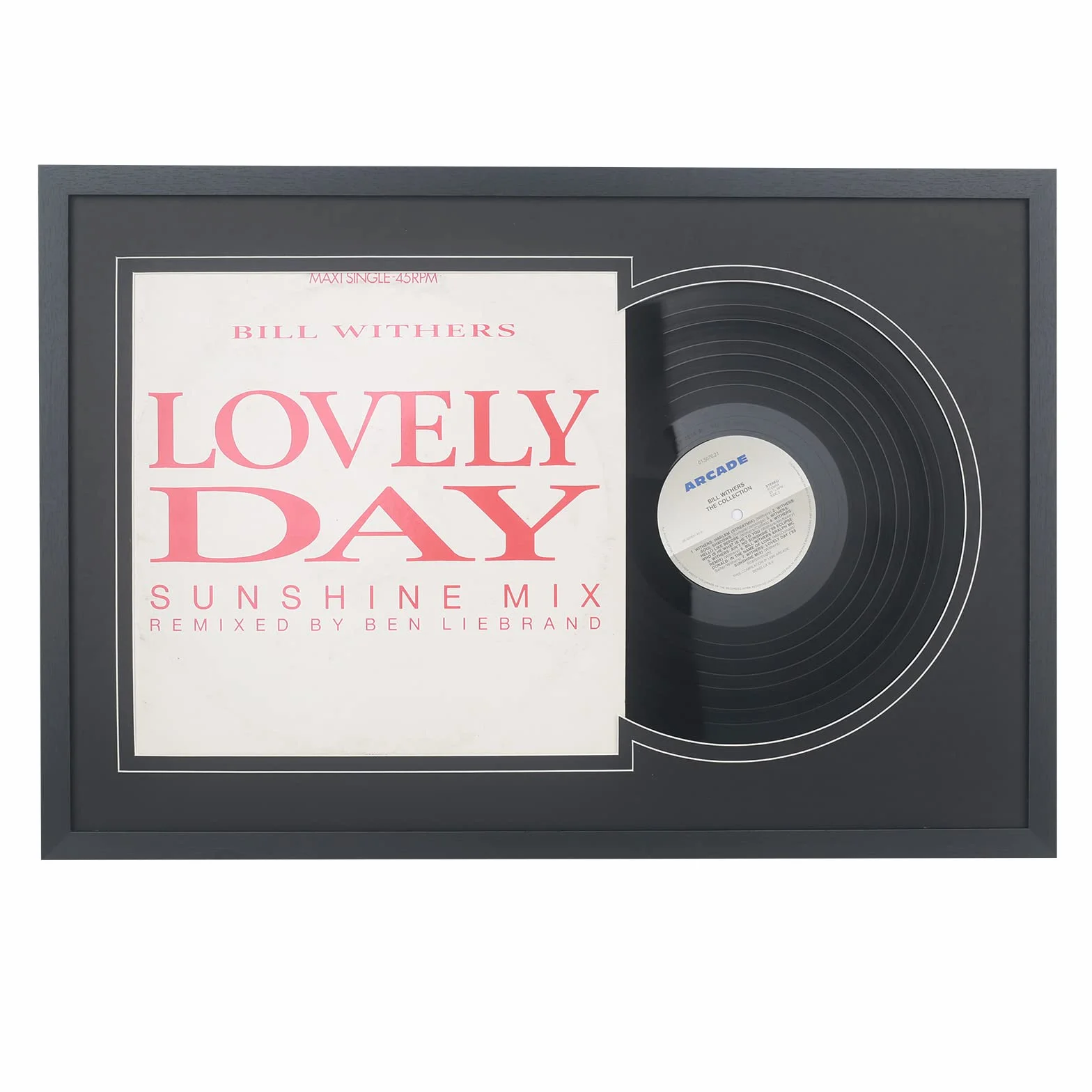Cadre mural pour disque vinyle 30,5 cm Jukebox Record UX22B1624BB