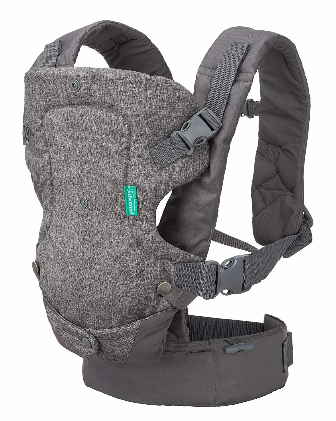 Infantino Porte-Bébé Flip 4-en-1 Ergonomique Gris 3,6-14,5 kg