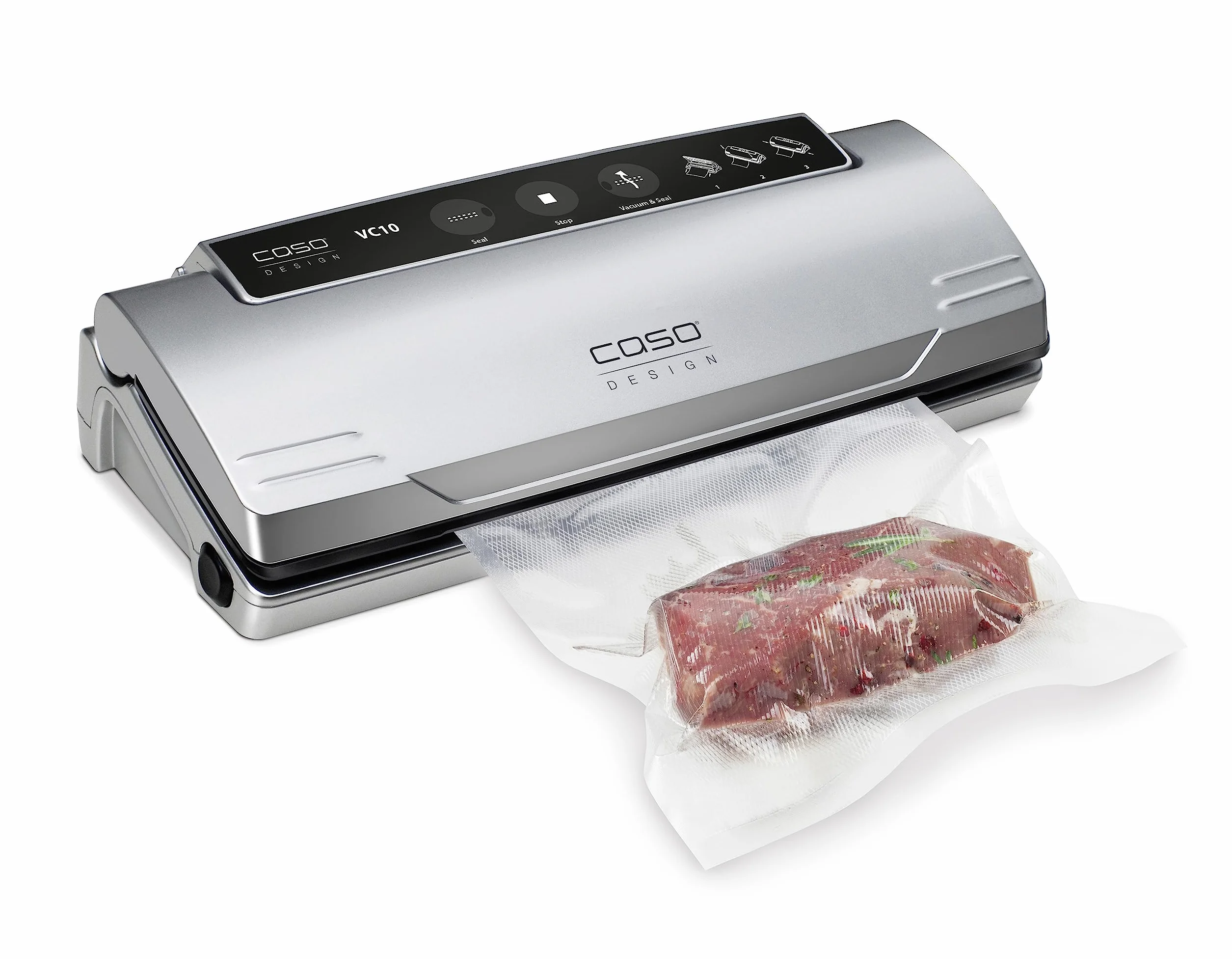 CASO VC 10 machine sous vide alimentaire barre de soudure 30 cm argenté