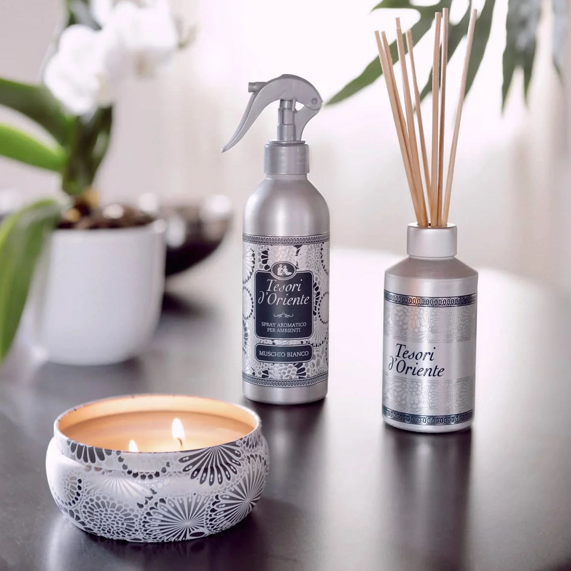 Tesori d'Oriente Muschio Bianco Spray Aromatico Ambienti e Tessuti 250 ml