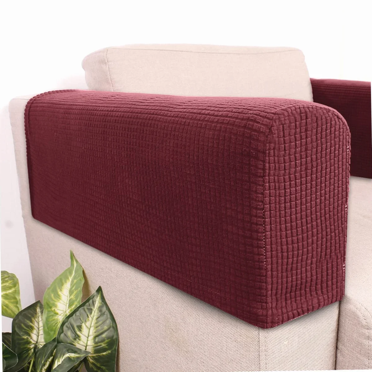 Cabilock Housses d'accoudoir de canapé Lot de 2 Matériau Robuste Confortable