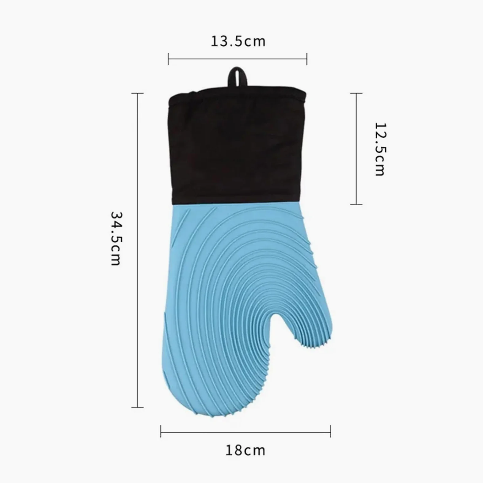 MRKU Gants de Cuisine en Silicone Souple, Extra Longs et résistants à la Chaleur, Parfaits pour Le Four et Les grillades.