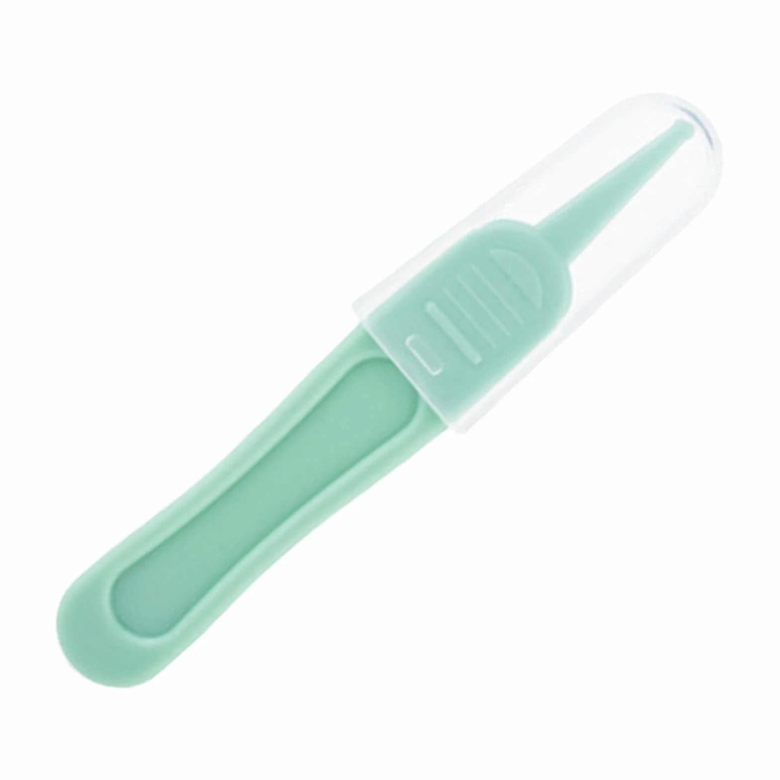Pince Booger à tête ronde pour tout-petits – Extracteur de booger avec couvercle transparent