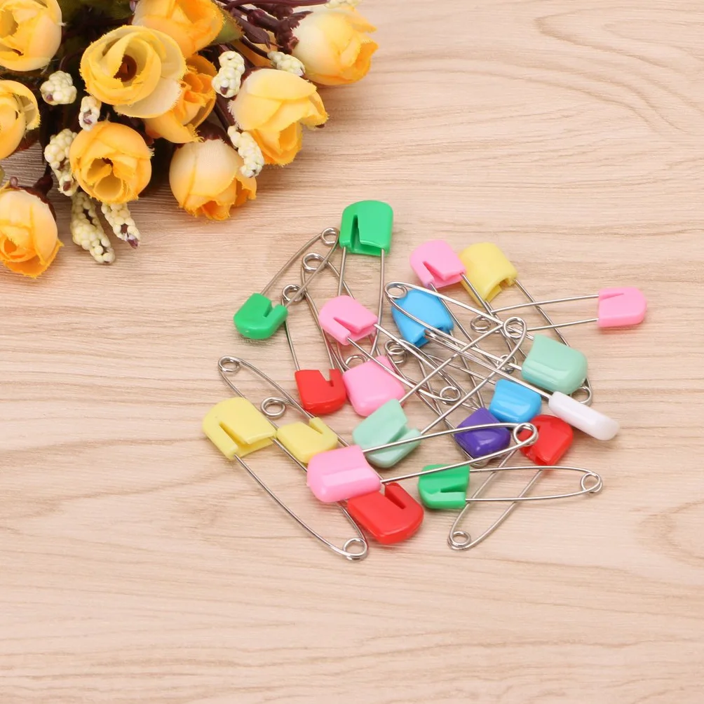 Épingles à nourrice colorées lot de 20 pour couches