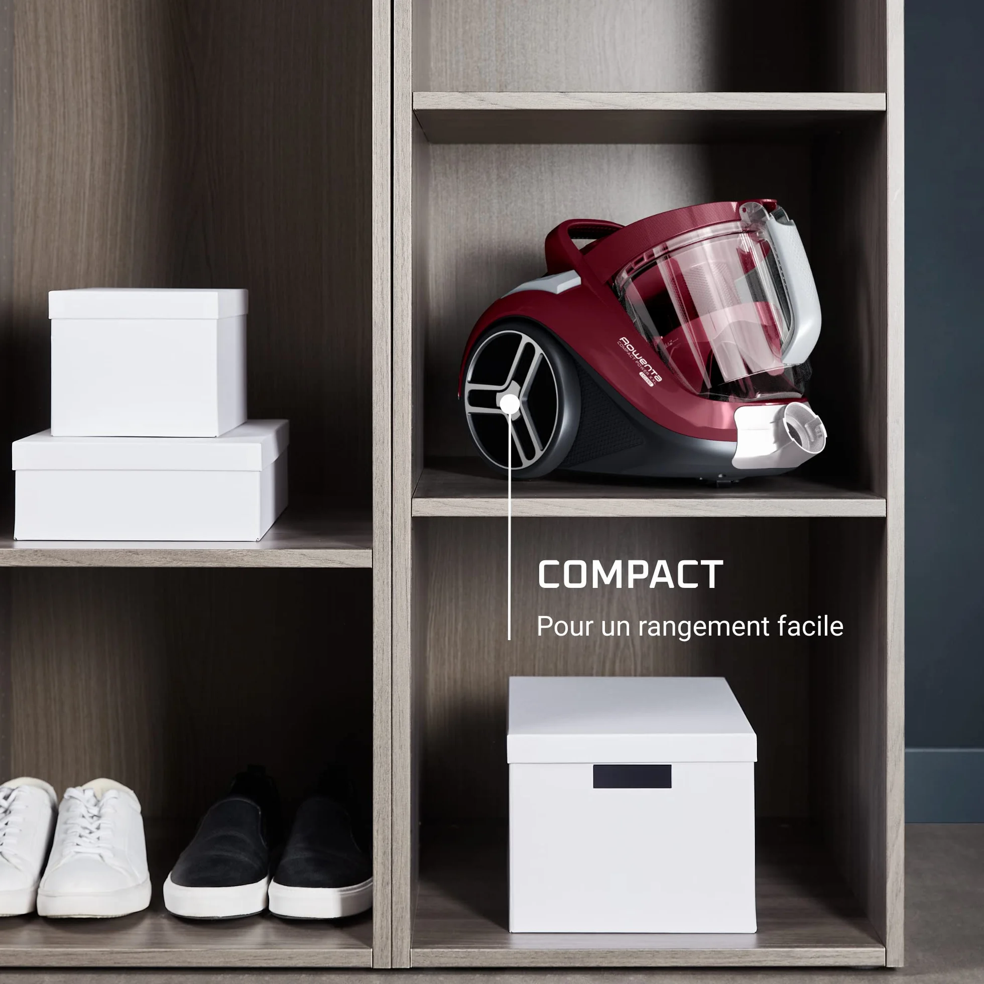Rowenta Compact Power XXL Aspirateur sans sac 900 W 2,5 L RO4B23EA Bordeaux