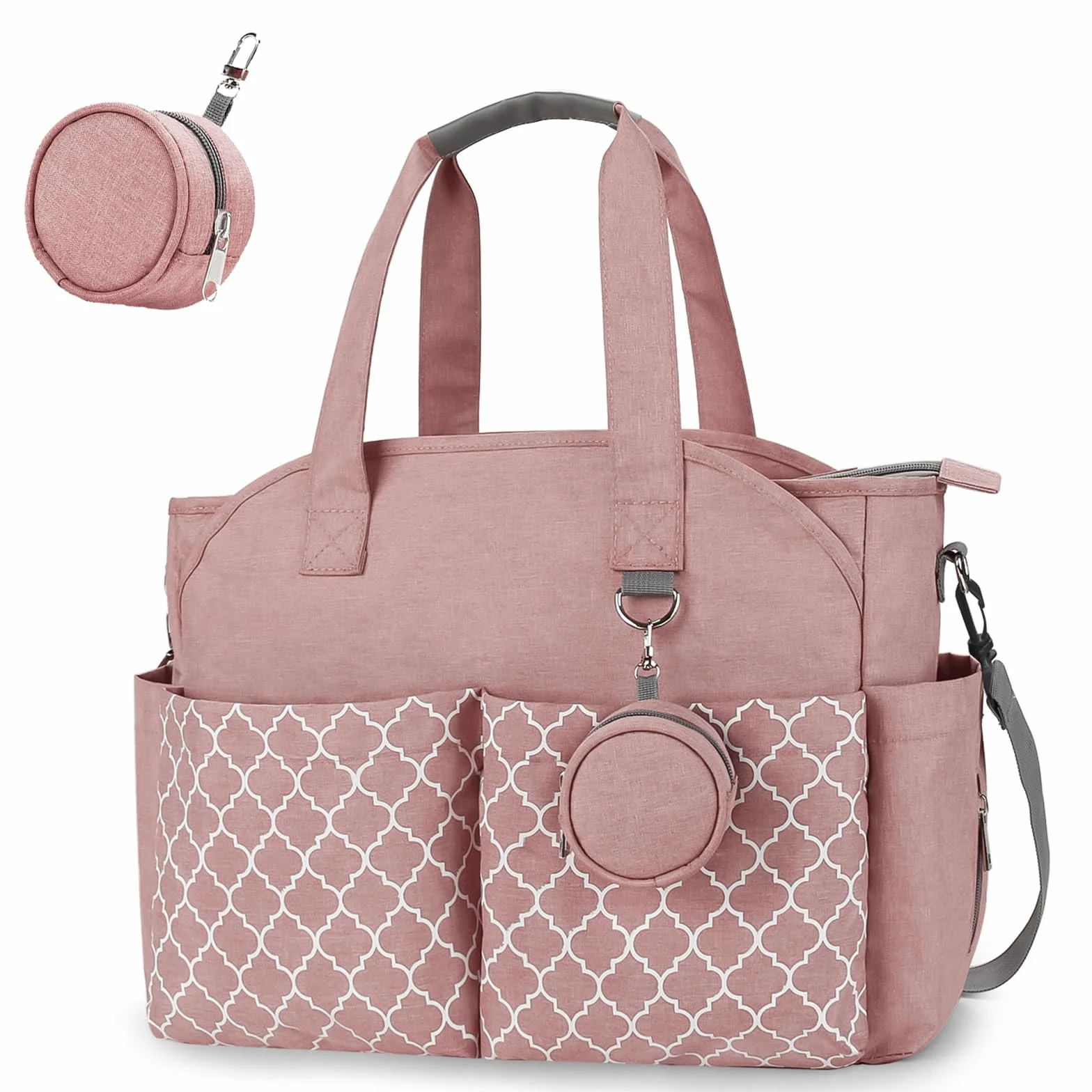 Sac à Langer Bébé Multifonction 13 Poches Grande Capacité Imperméable Bandoulière Sac de Voyage Maman et Papa