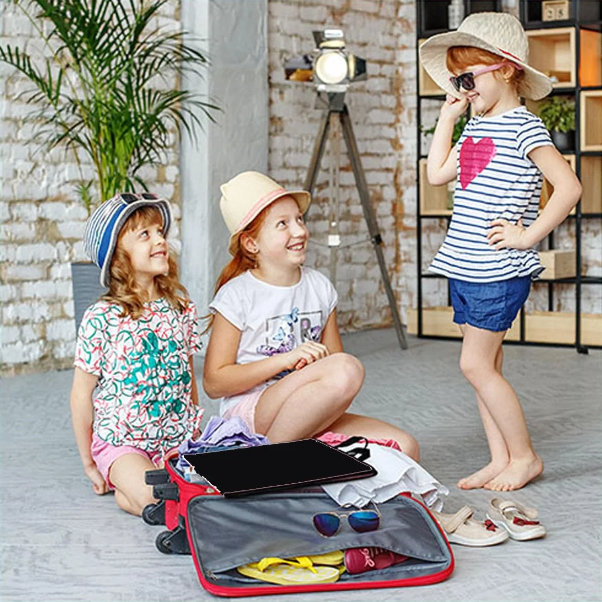 Miroir pliable portable pleine longueur, 32in x 13in / 32in / 81,3 x 33 cm, noir – Miroir à suspendre pour camping, voyages, danseurs
