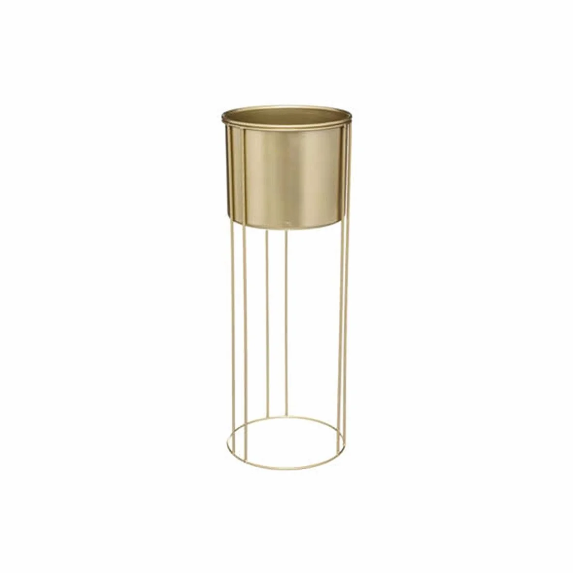 Atmosphera Créateur d'intérieur Cache-Pots sur Pied Artif 58cm Or Lot de 2