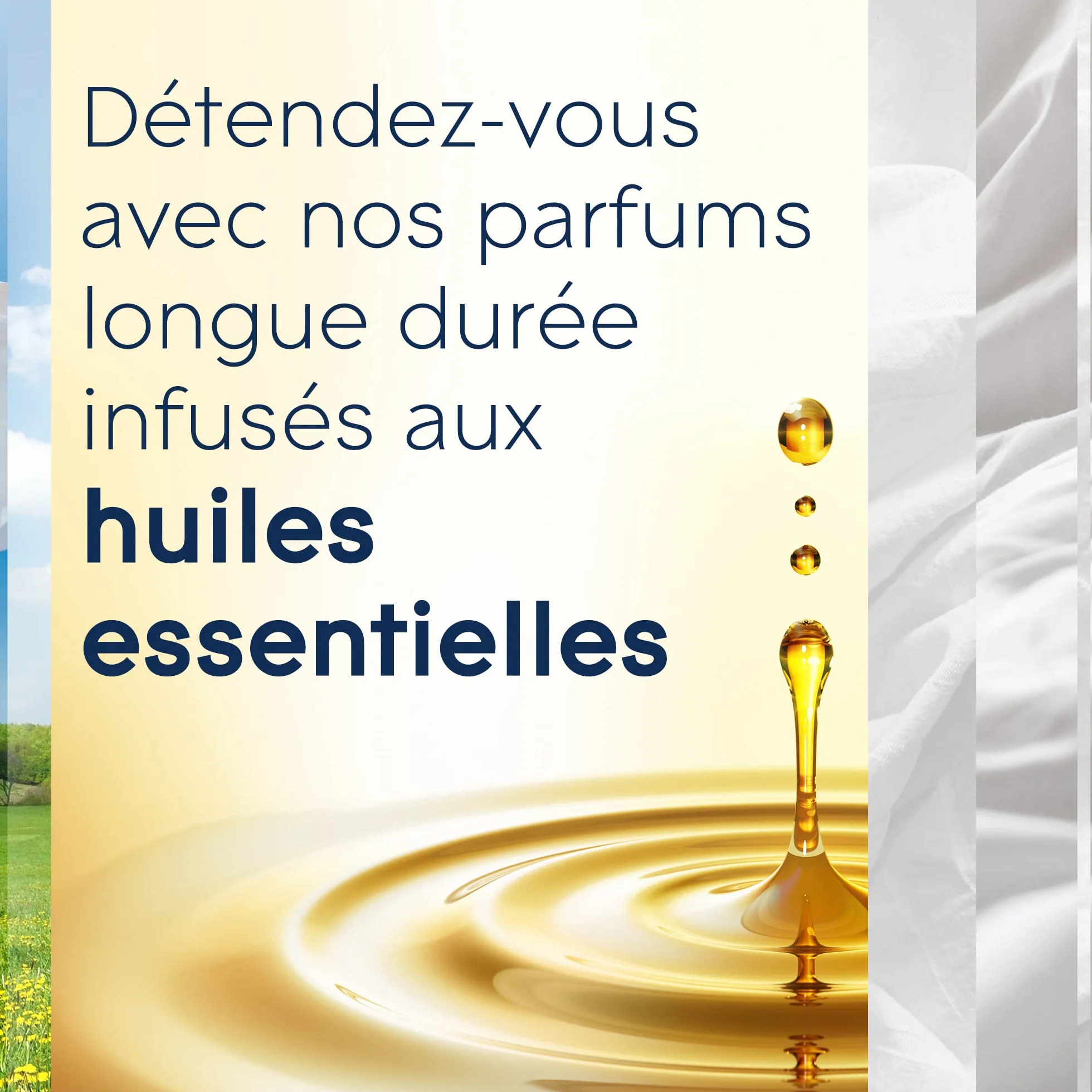 Glade Sense et Spray Recharge Diffuseur Détection Mouvement Huiles Essentielles Pure Clean Linen 1 Recharge