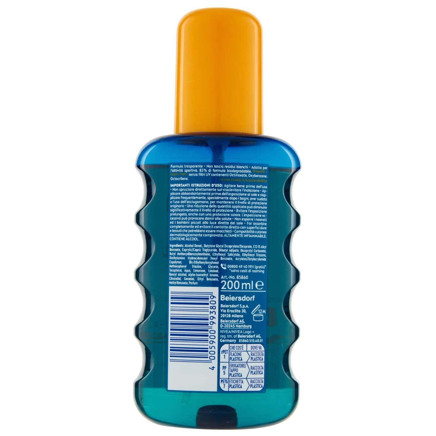 NIVEA SUN Protect & Dry Touch FP 50 Crème solaire 50 transparente hydrofuge 200 ml