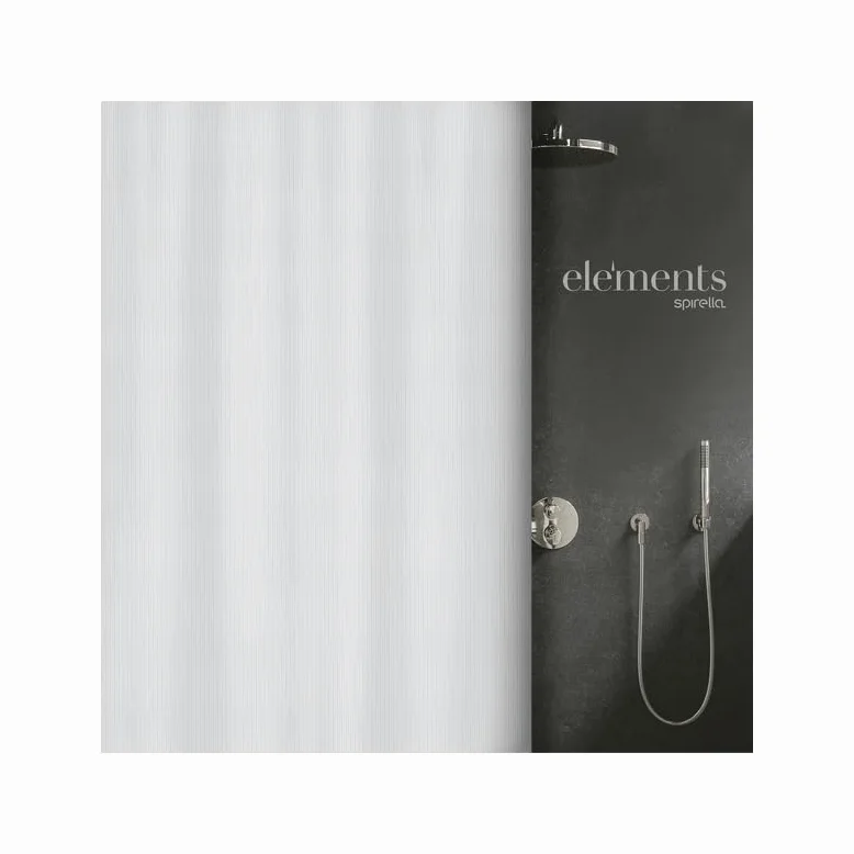 Spirella Elements by Rideau de Douche Polyester Mera 180x180cm Blanc
