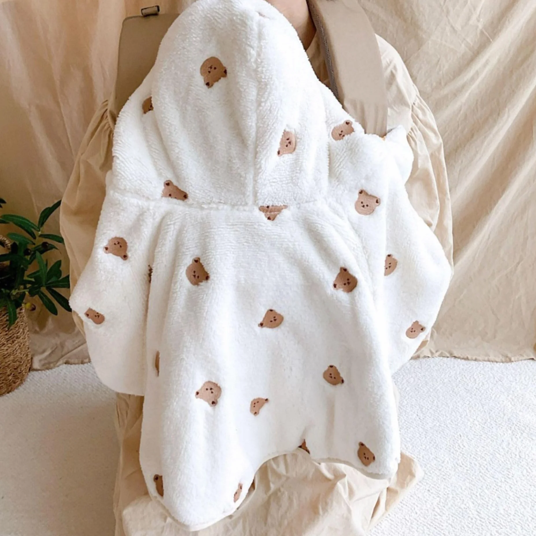 SWZEC Petit Vadrouilleur Manteau Cape Polaire Porte-Bébé