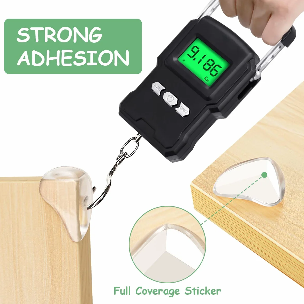 Vicloon Protection Coin de Table Bébé 8PCS Transparent Forte Force Adhérence