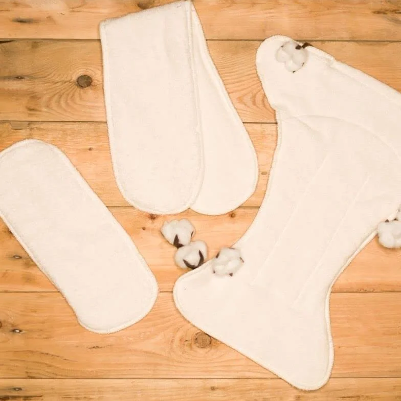 Lot de 3 inserts courts en coton bio