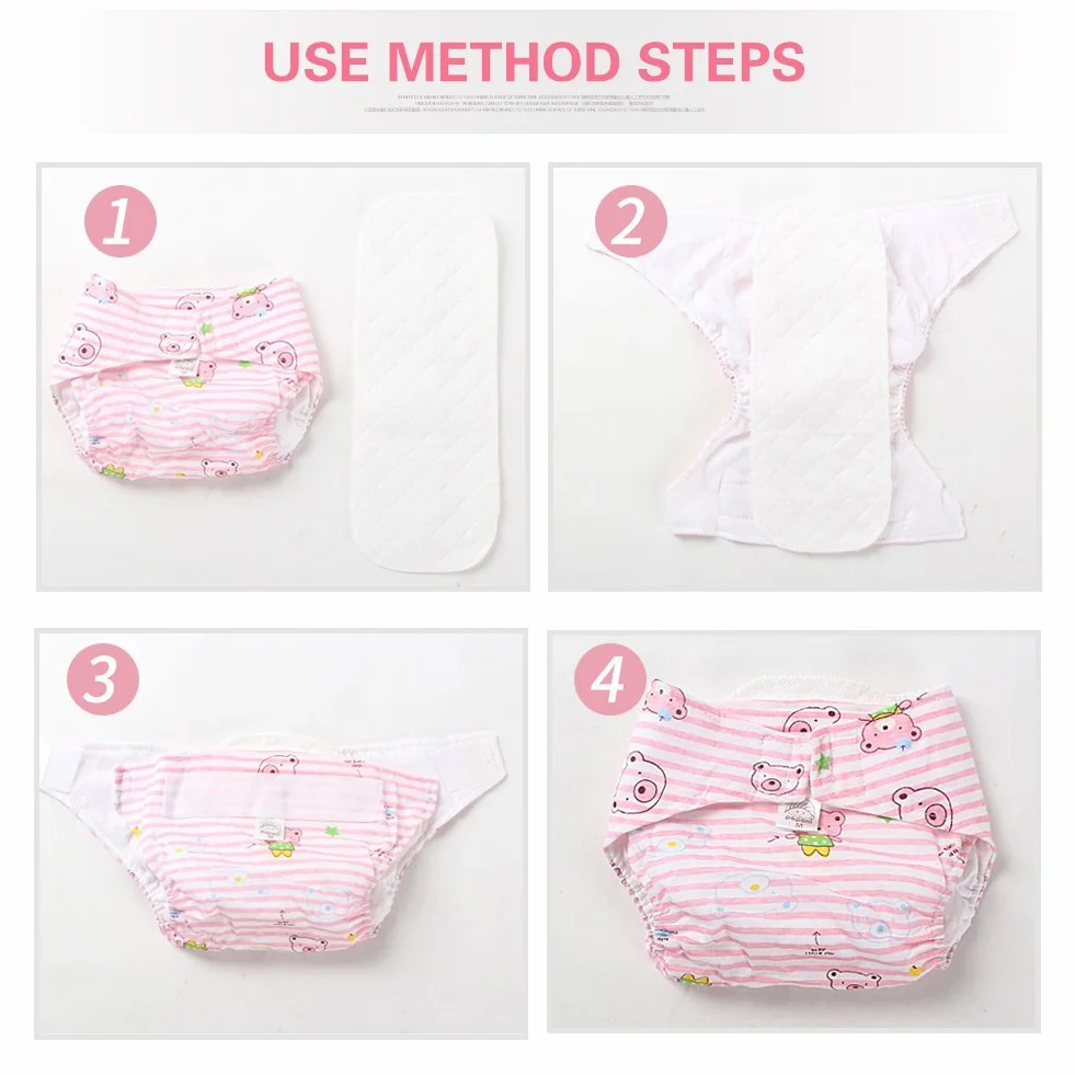 Couche-culotte Insert Doublures de Fibre de Bambou Pour bébé Nappy Réutilisable 5Pcs