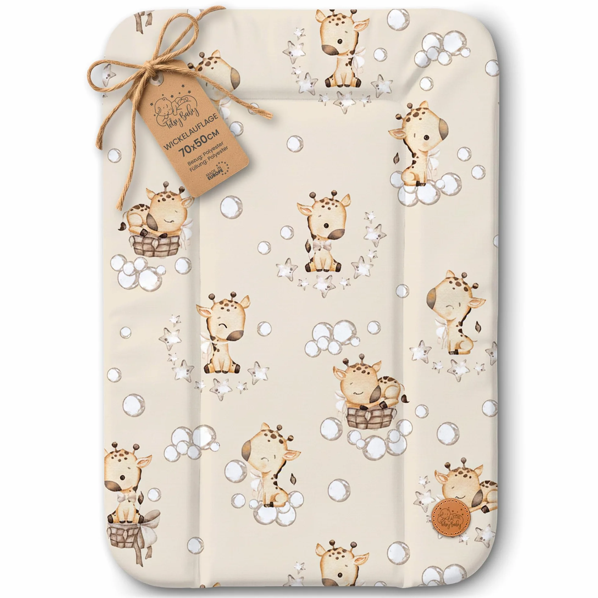 Matelas à langer bébé 70x50 cm Oeko-Tex imperméable facile à nettoyer pour table à langer