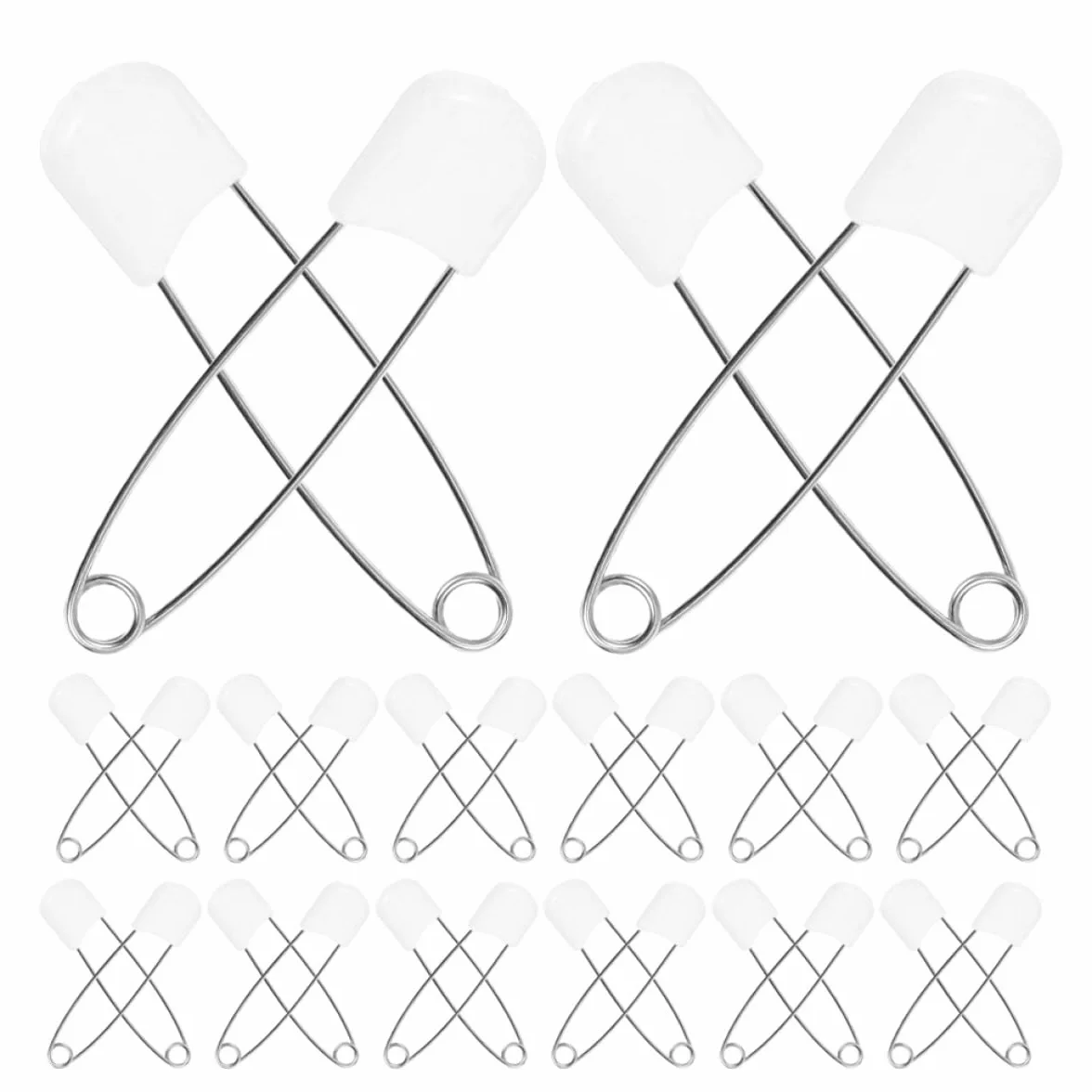 BESPORTBLE Épingles de Sûreté Réutilisable Alliage de Zinc PP Lot de 30 Pièces