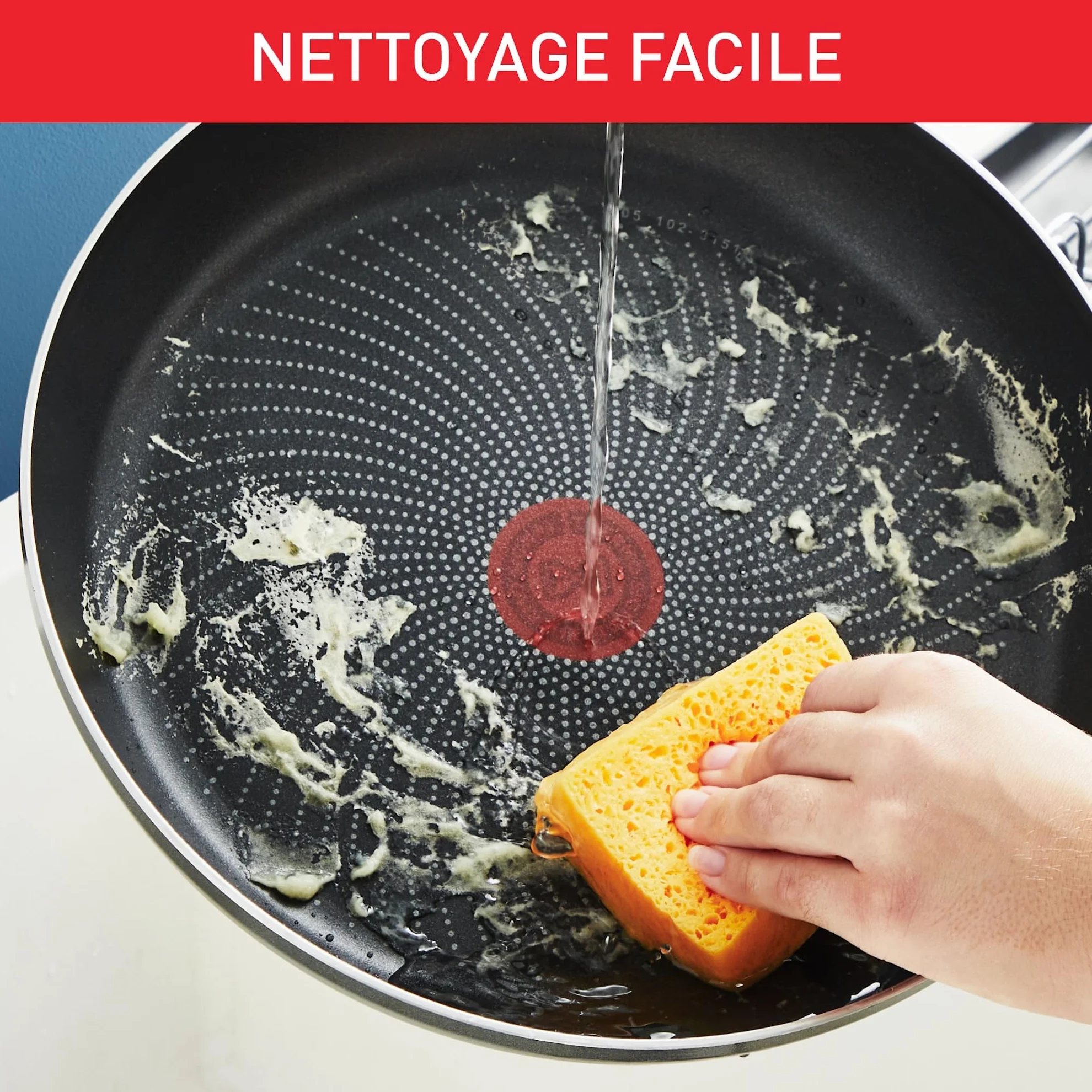 Tefal Ingenio Enjoy Lot 3 pièces Poêles légères Technologie Light Tech Poignée amovible Revêtement Titane antiadhésif