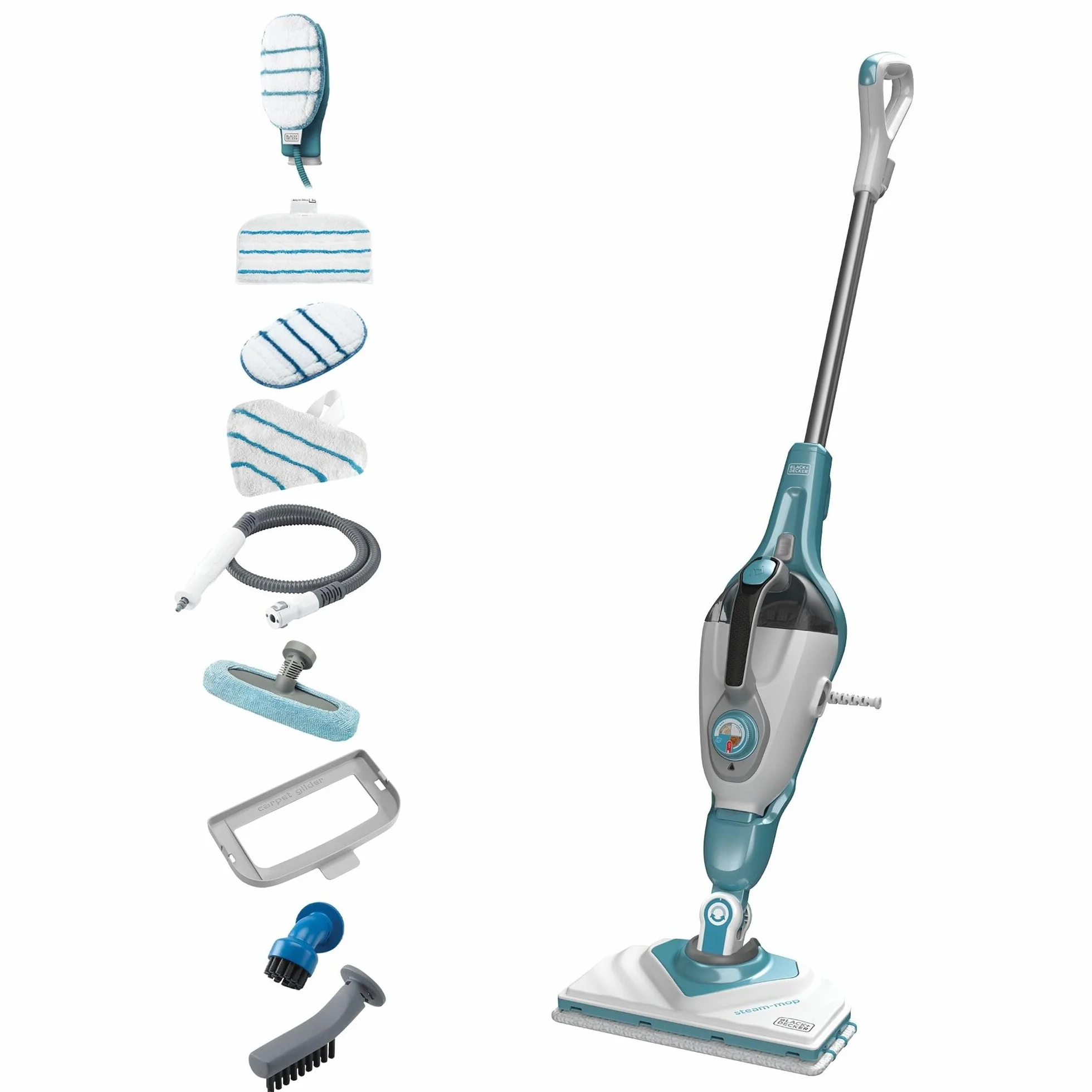 BLACK+DECKER Vadrouille à vapeur 2-en-1 SteaMitt 11 accessoires BHSM166DSM-QS