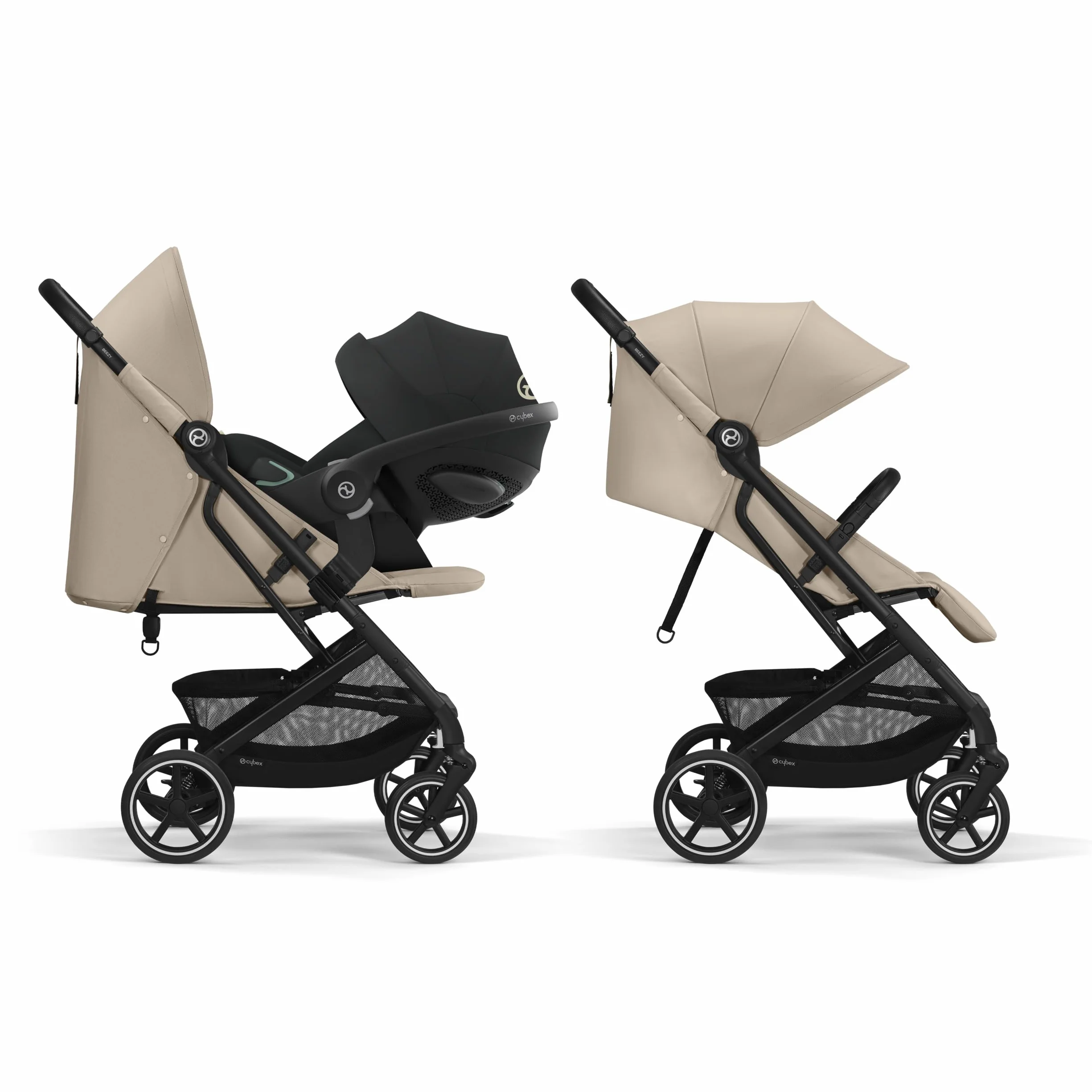 Cybex Gold Beezy Poussette compacte ergonomique, naissance à 4 ans (22 kg), Almond Beige