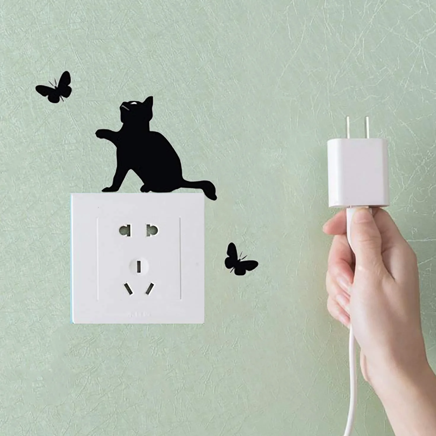 Cartoon Sticker Commutateur Résistant à L'eau PVC Switch Socket Décorations Stickers Muraux Art Mural Wall Sticker