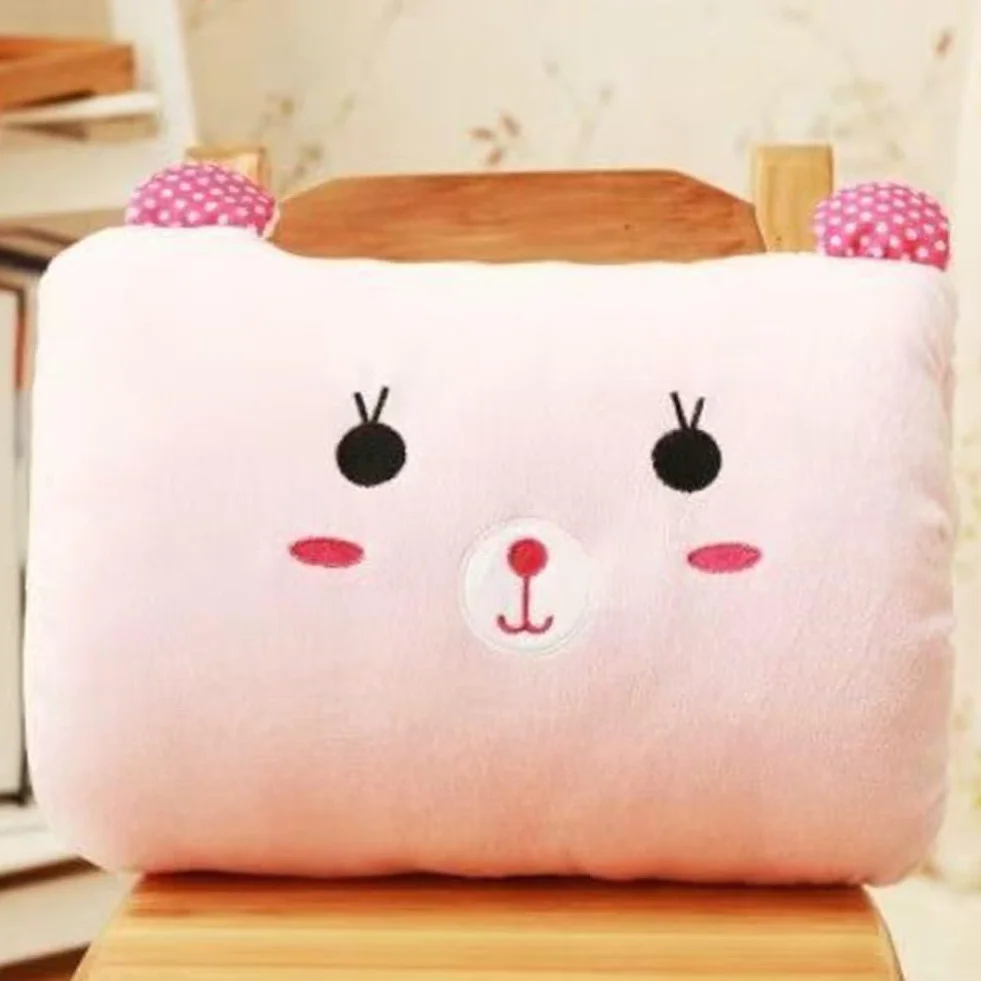 Coussin en Peluche Chauffant Cartoon d'hiver pour Enfants, Classe 1 Faible