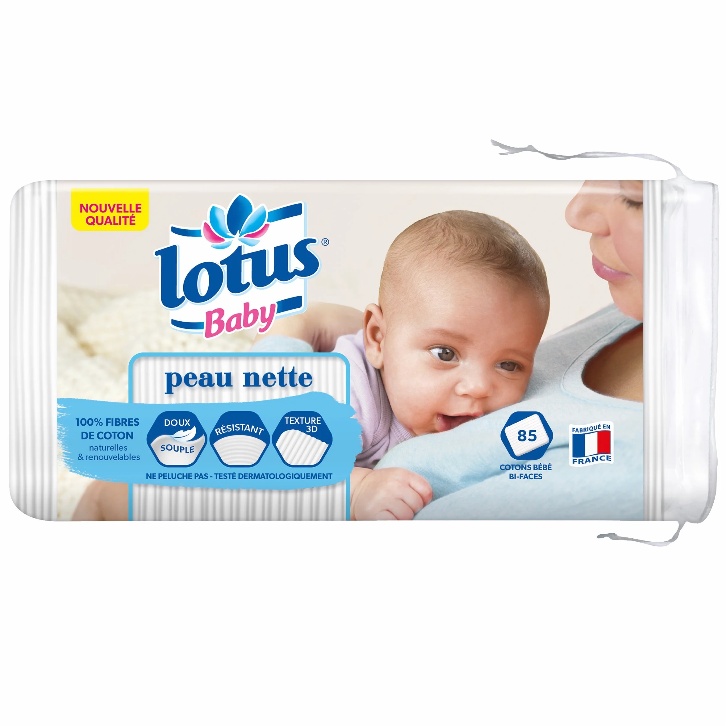 Lotus Baby Peau Nette Coton bébé 85 cotons Lot de 5